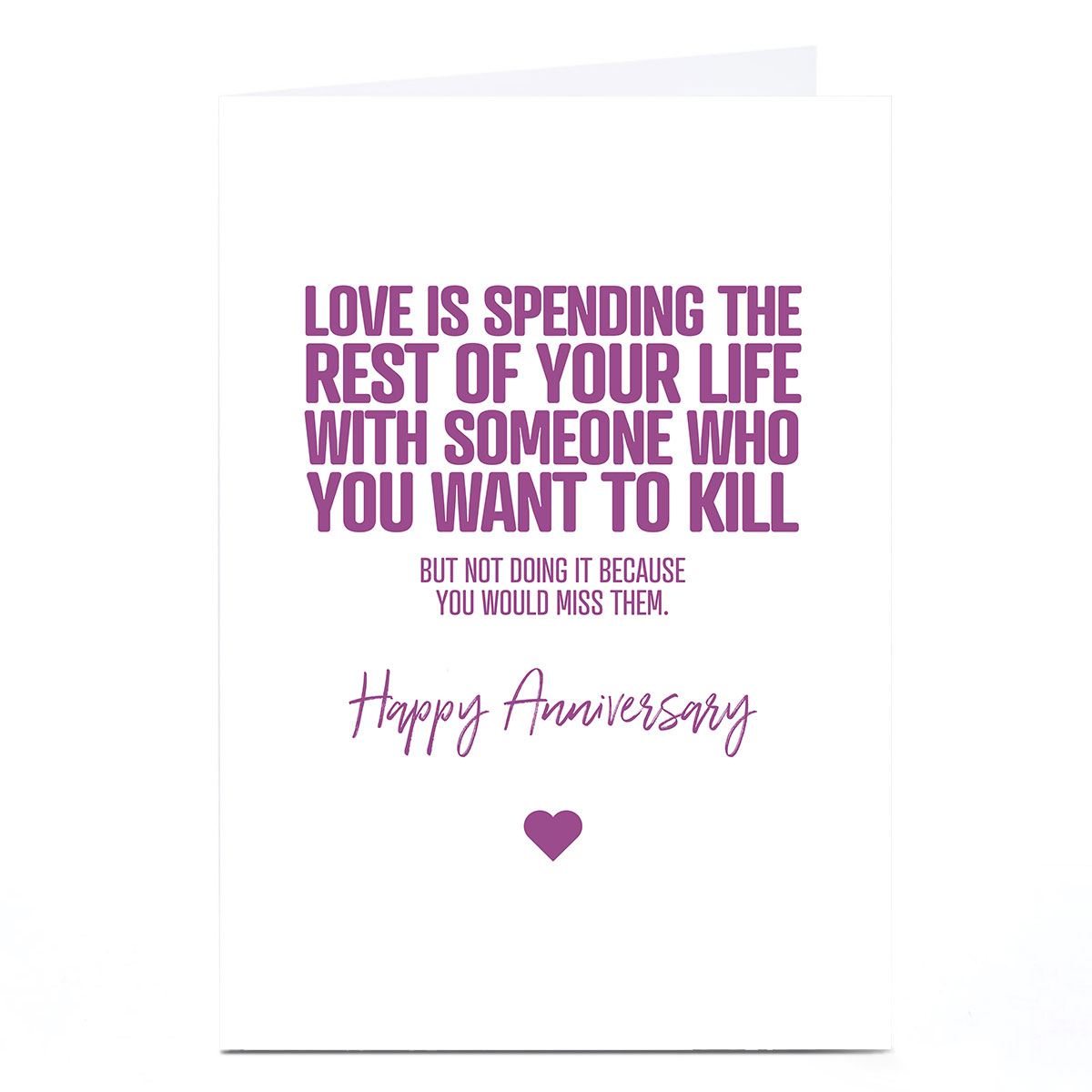 Personalised Punk Anniversary Card - Love Is...