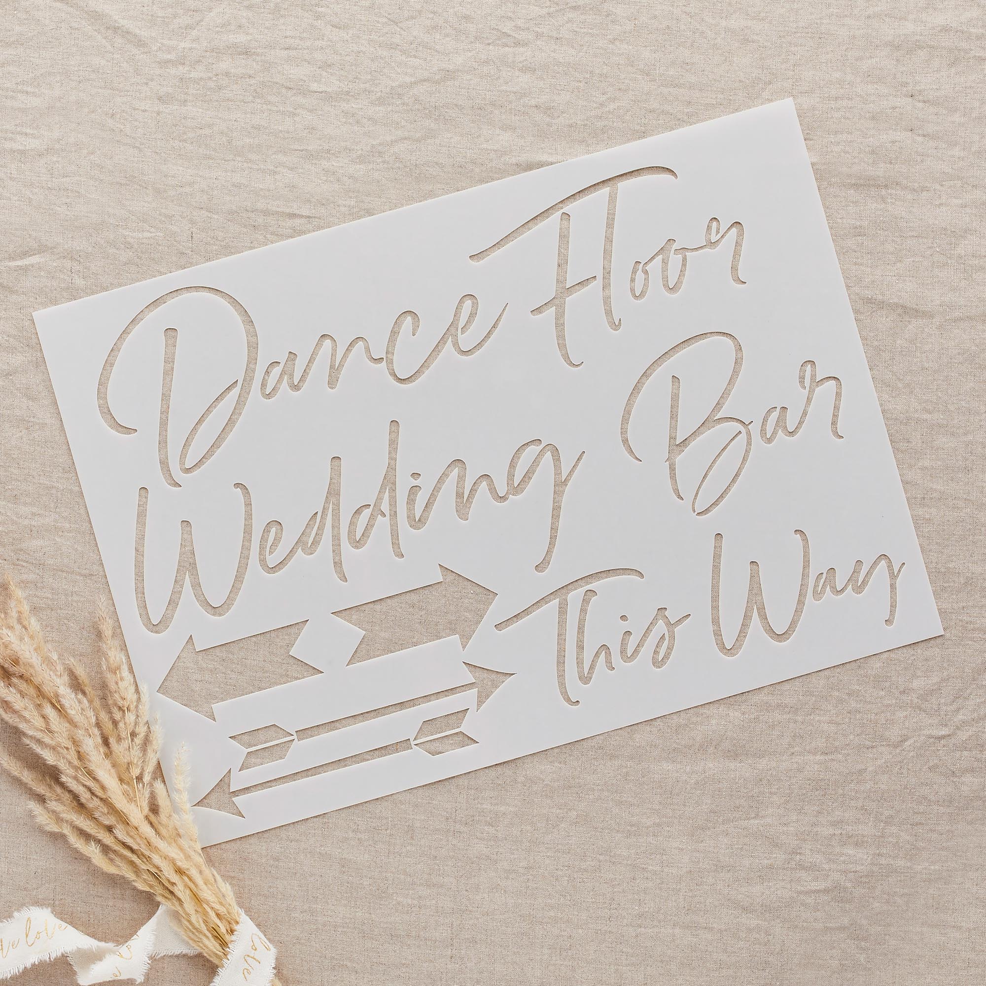 Wedding Letter Stencils - Pack of 4