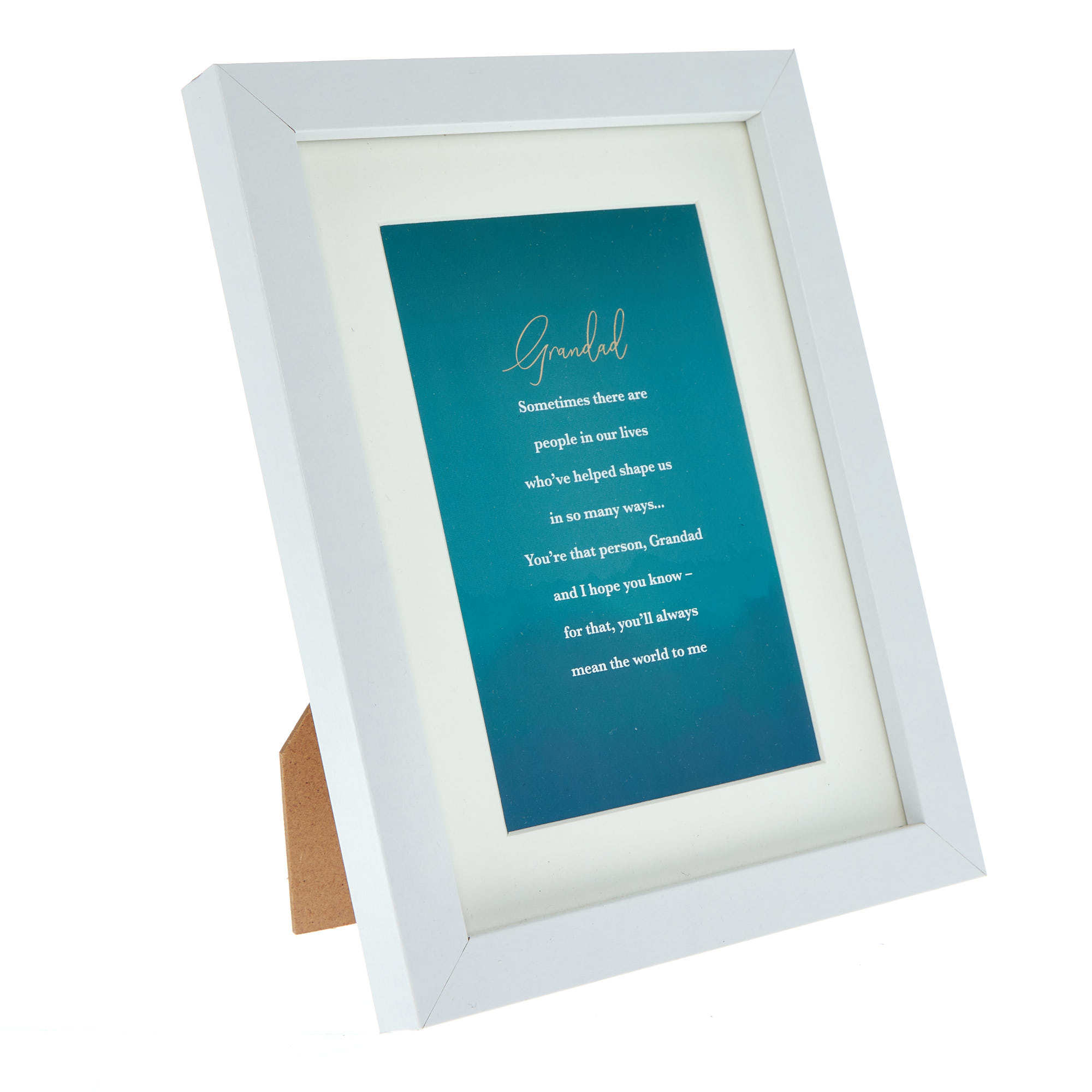 Grandad You'll Always Mean The World To Me Framed Art