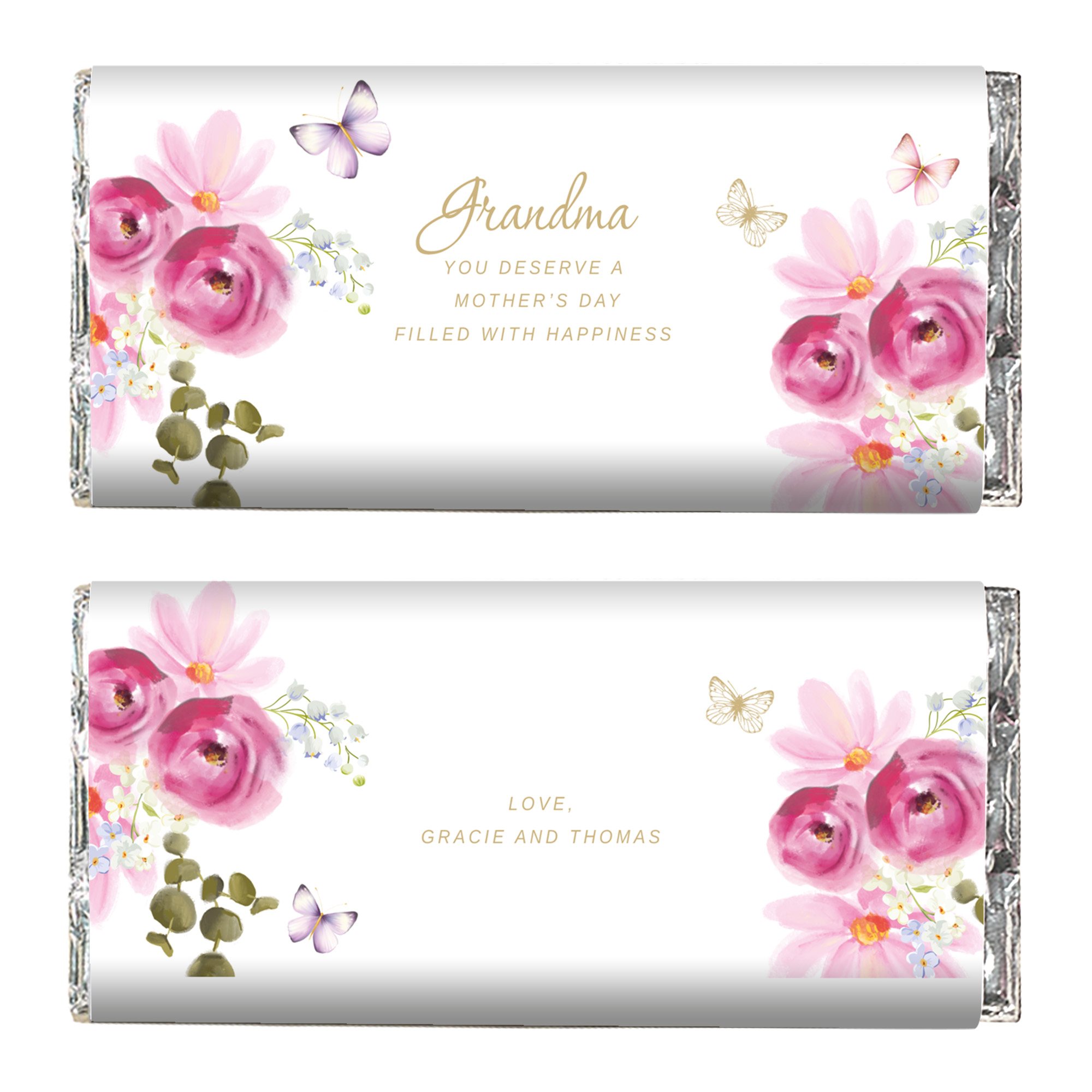 Personalised Mother's Day Chocolate Bar - Filled With Happiness 