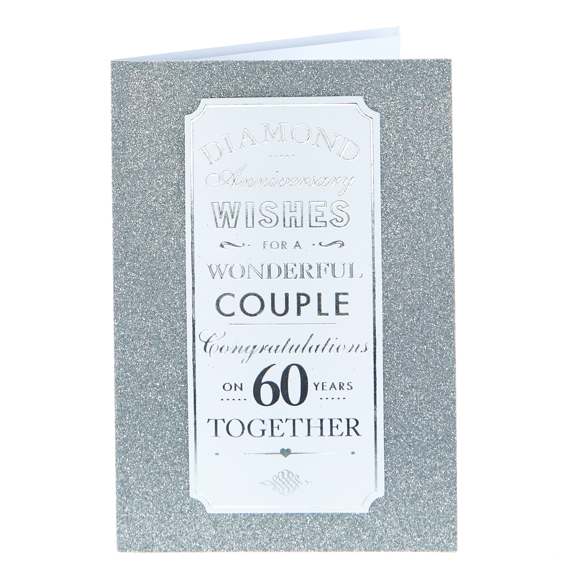 60th Anniversary Card - For A Wonderful Couple