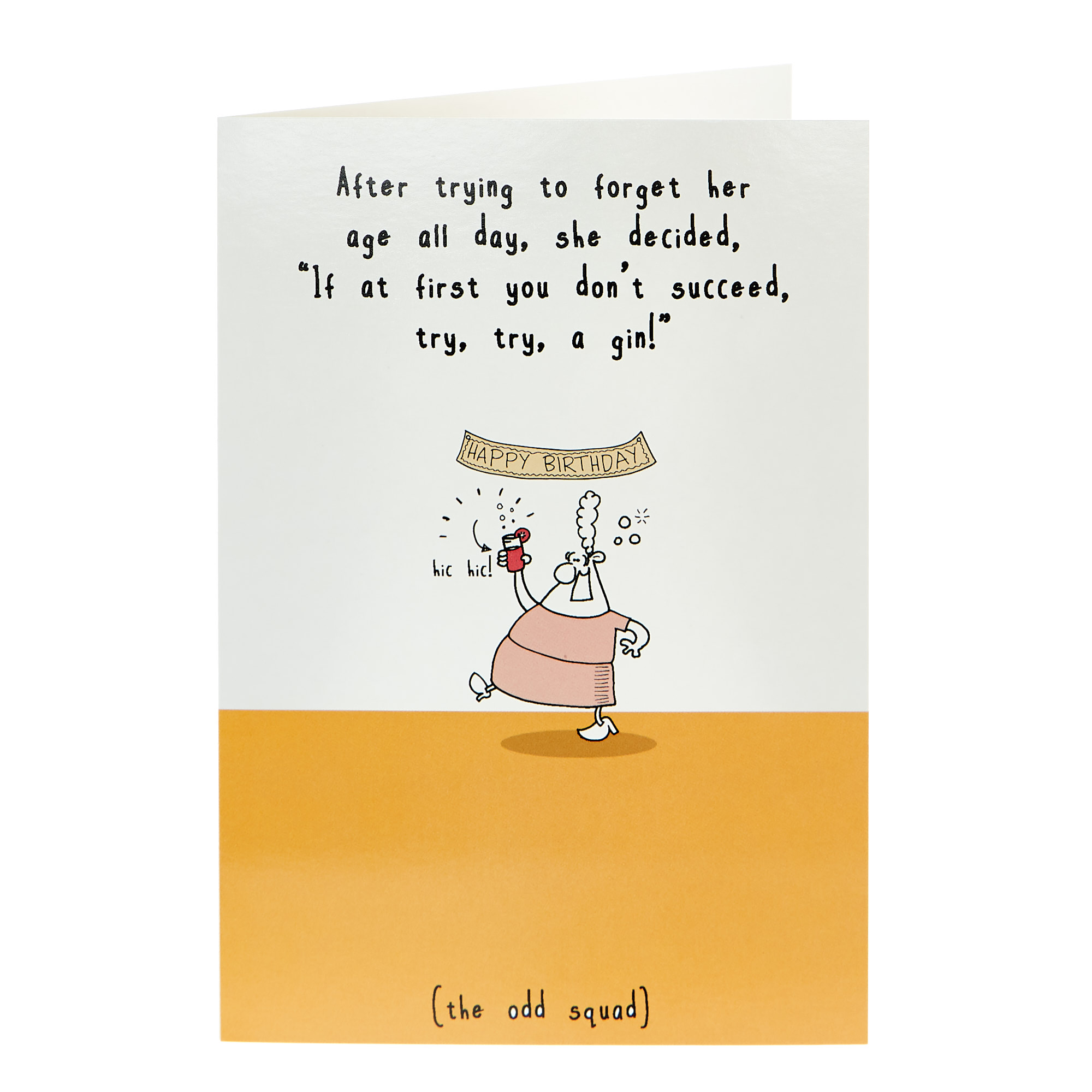 Birthday Card - Try, Try, A Gin!