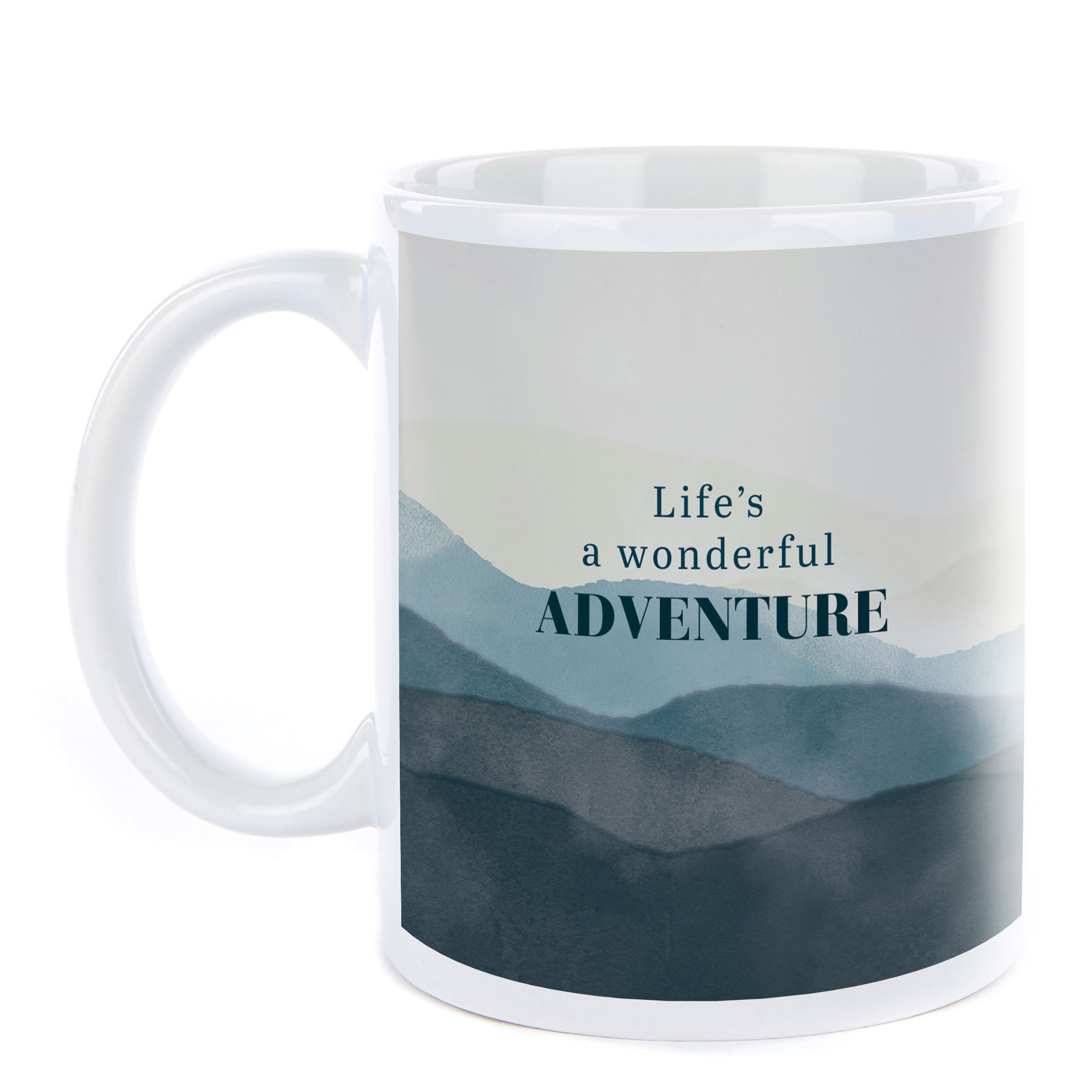 Personalised Mug - Life's A Wonderful Adventure, Dad