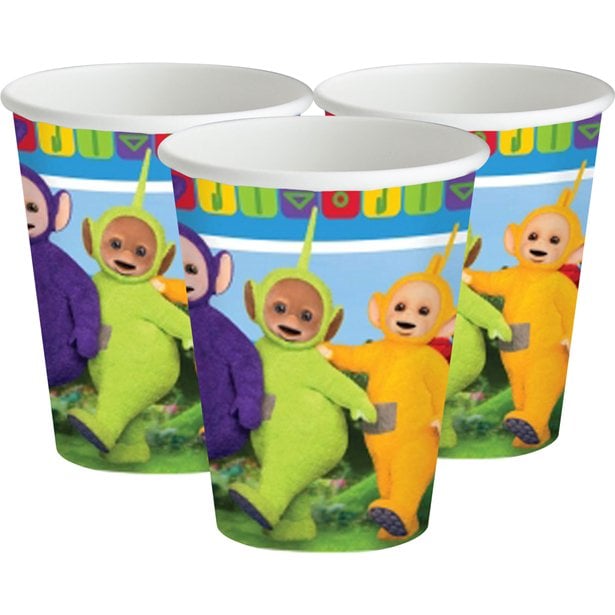 Teletubbies Party Tableware & Decorations Bundle - 8 Guests