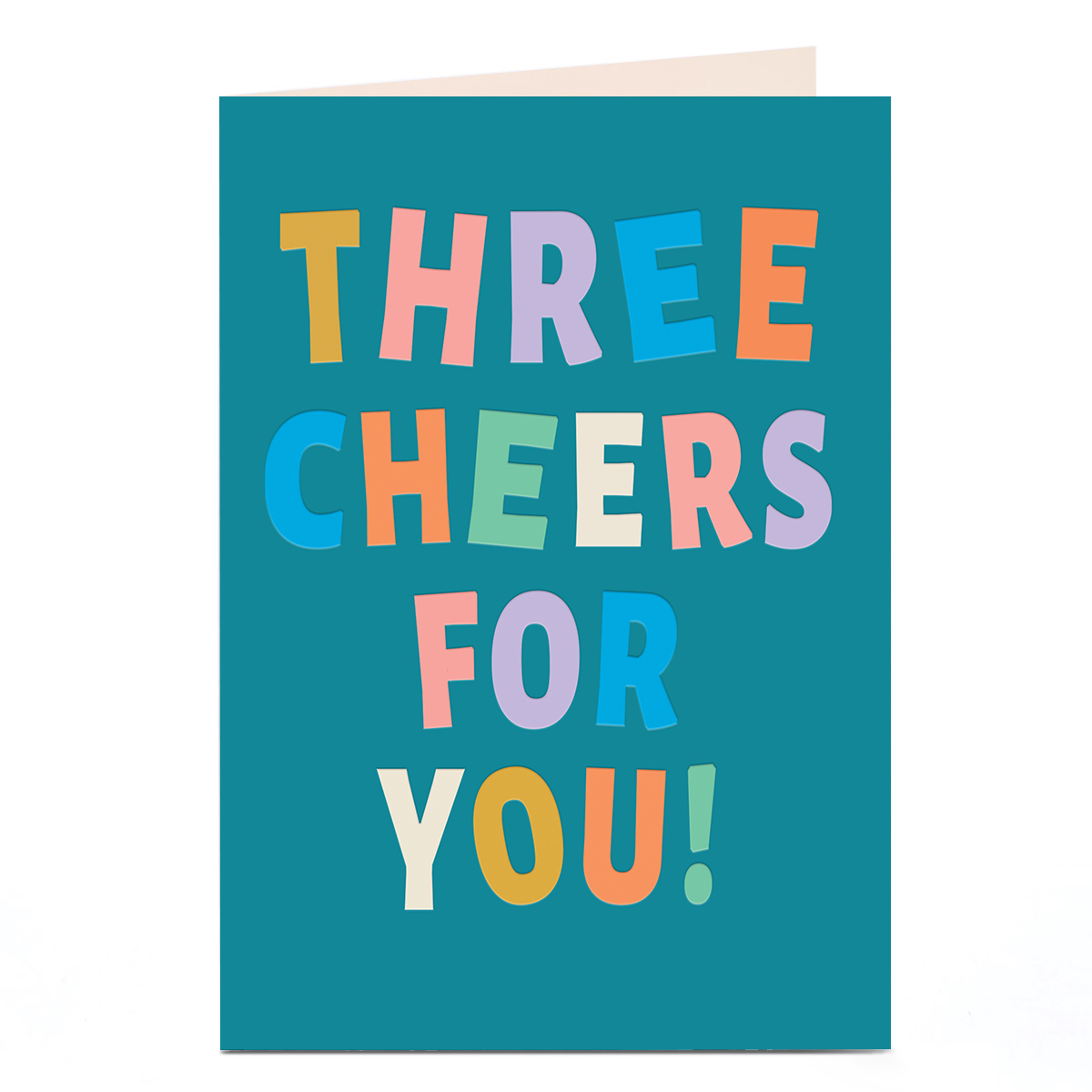 Congratulations Card - Three Cheers For You