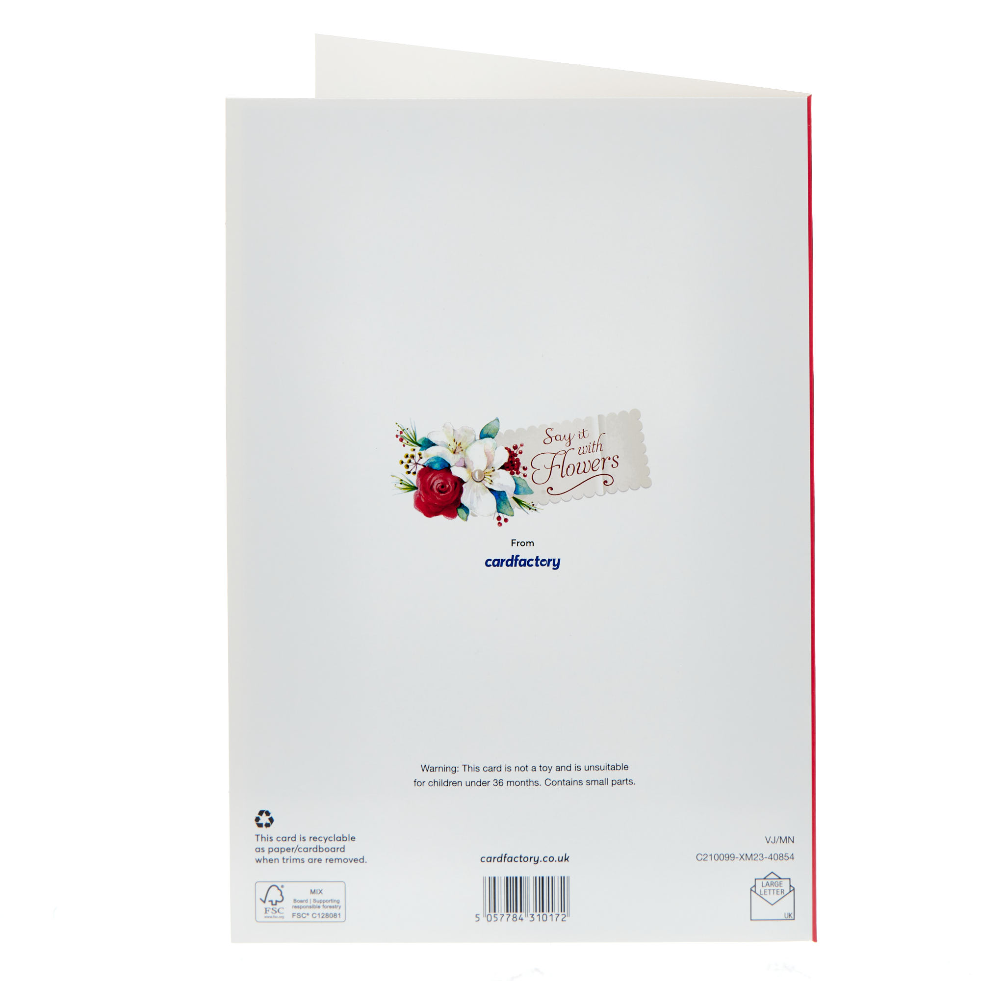 Friend Traditional Heart Verse Christmas Card