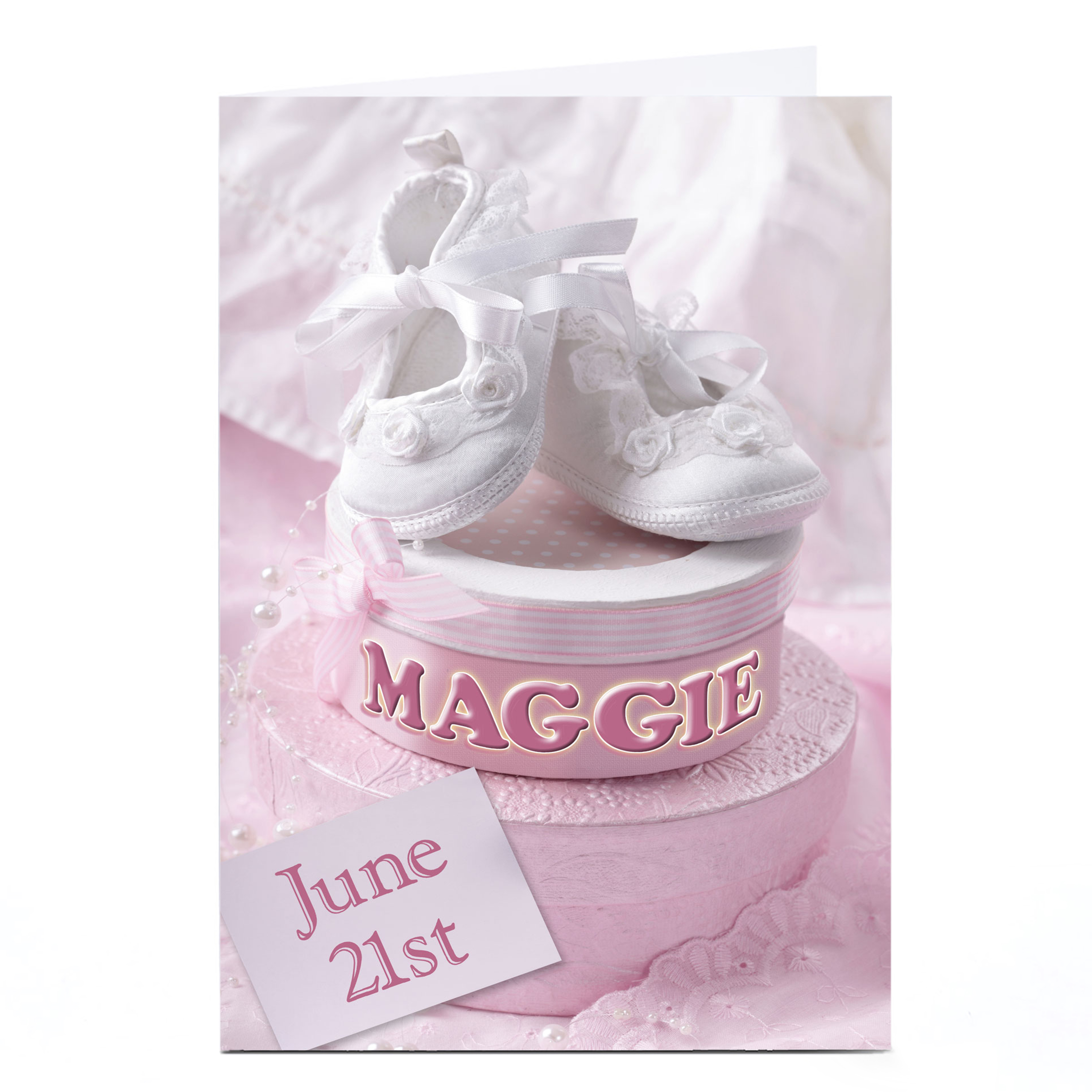 Buy Personalised New Baby Card - Girl Gifts for GBP 1.79-4.99 | Card ...