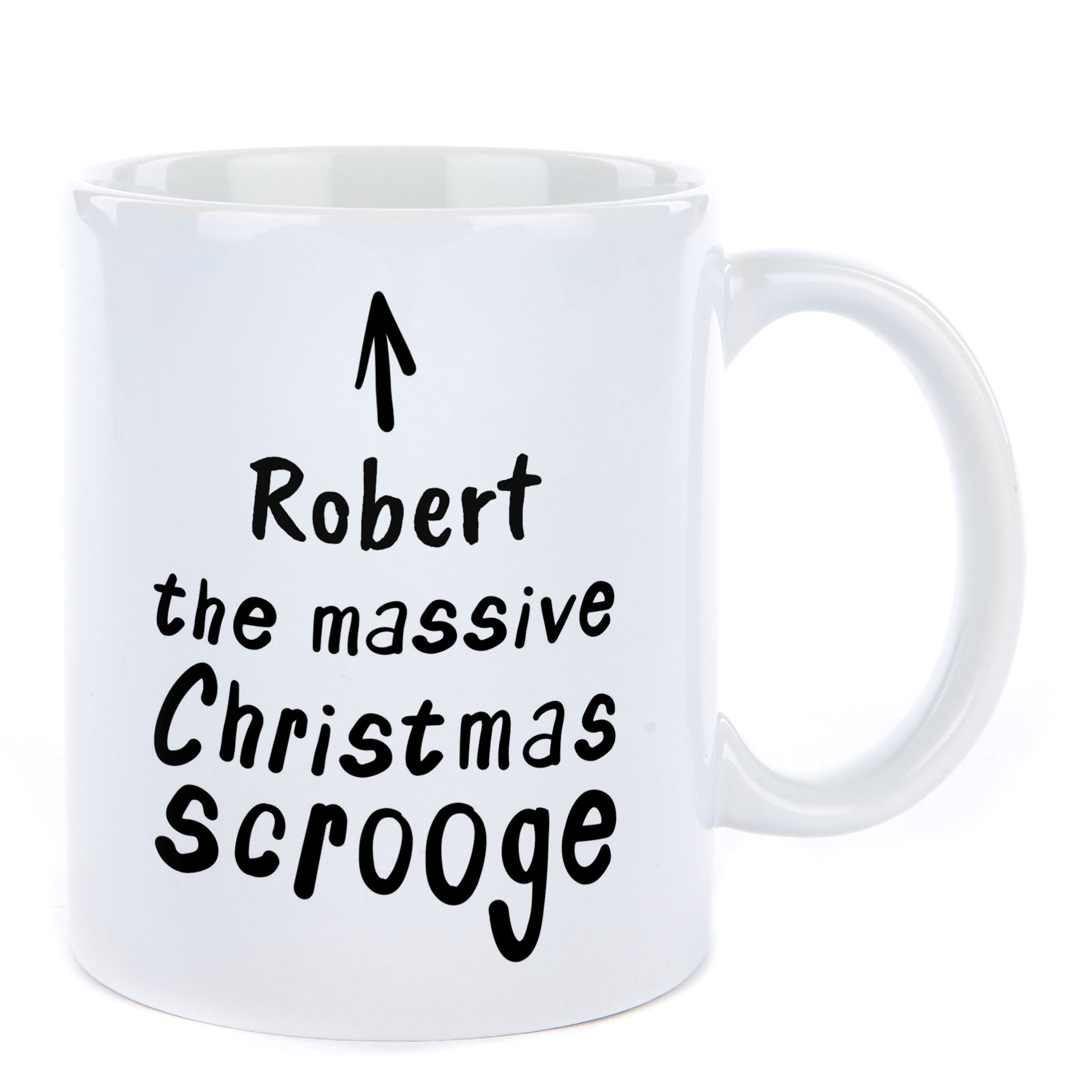 Personalised Christmas Mug - Scrooge