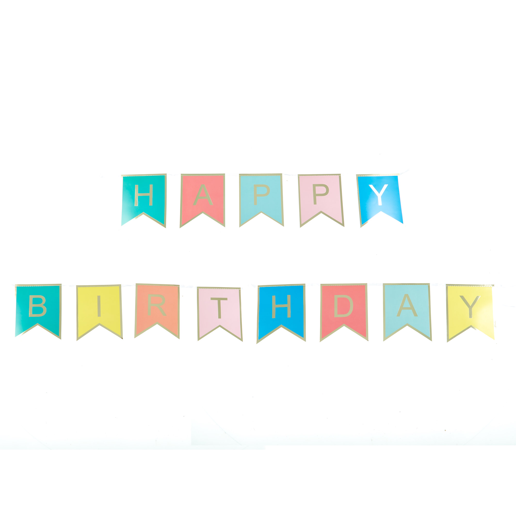 Pastel Happy Birthday Bunting 