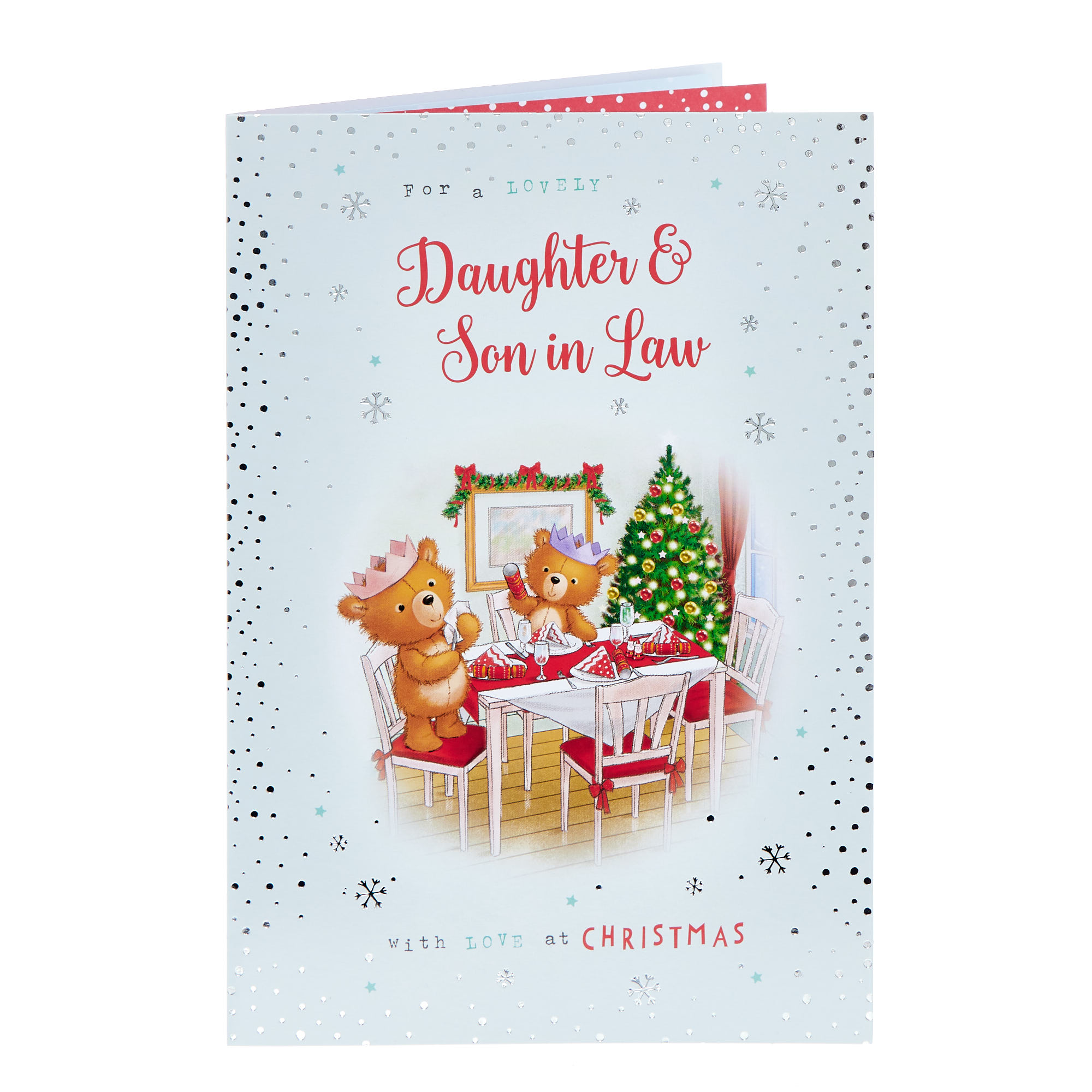 Daughter & Son In Law Lovely Bears Christmas Card