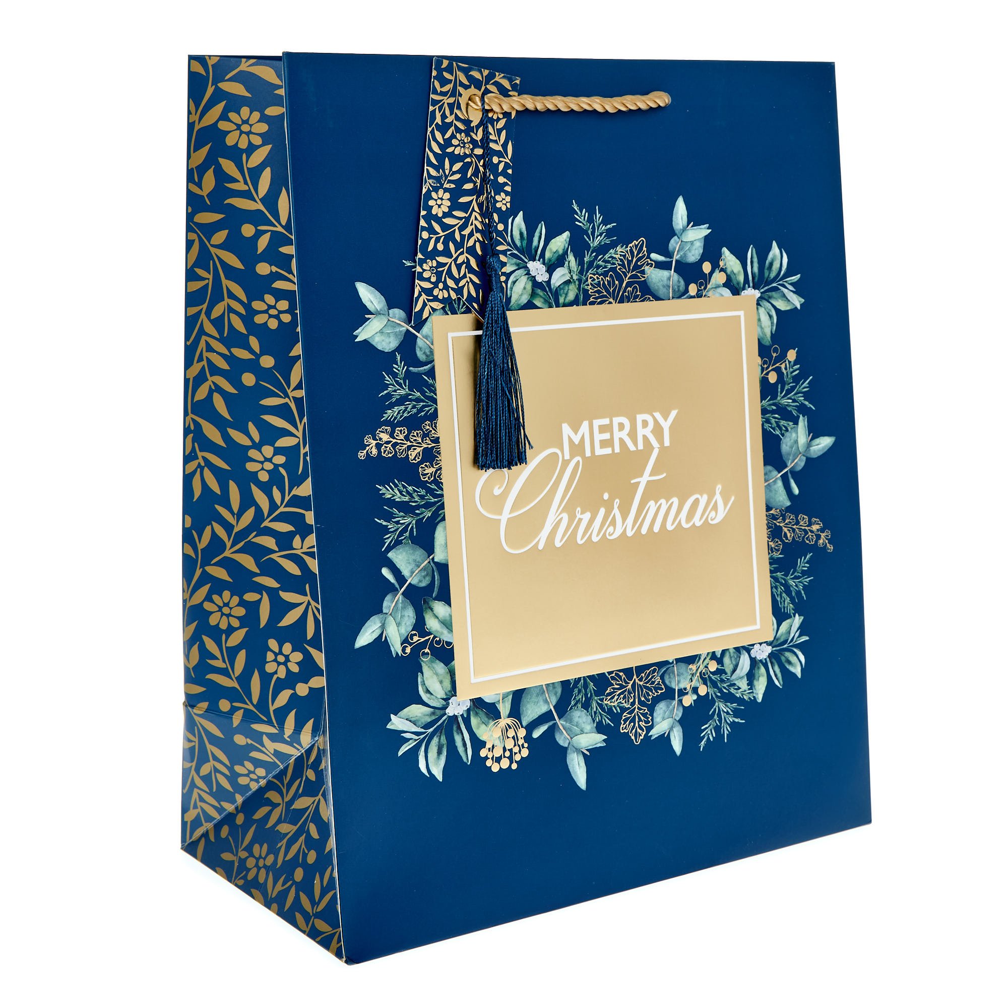 Jeff Banks Merry Christmas Floral Large Gift Bag