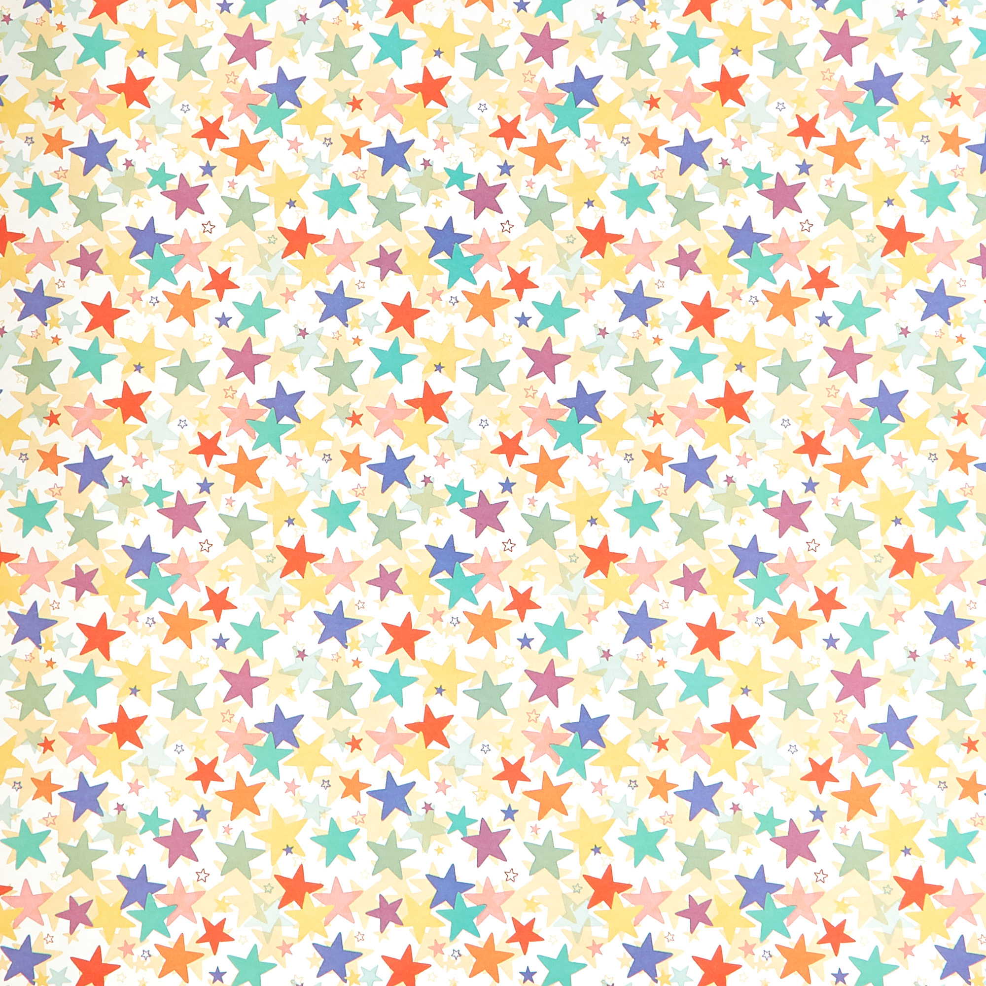 Assorted Starry & Stripy Wrapping Paper - 4 Rolls