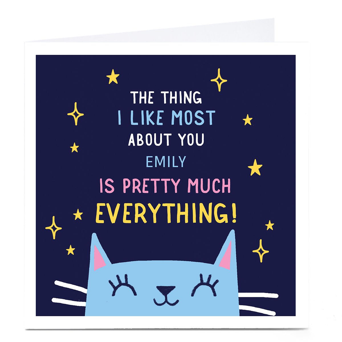 Personalised Pop! Card - The Thing I Like Most About You