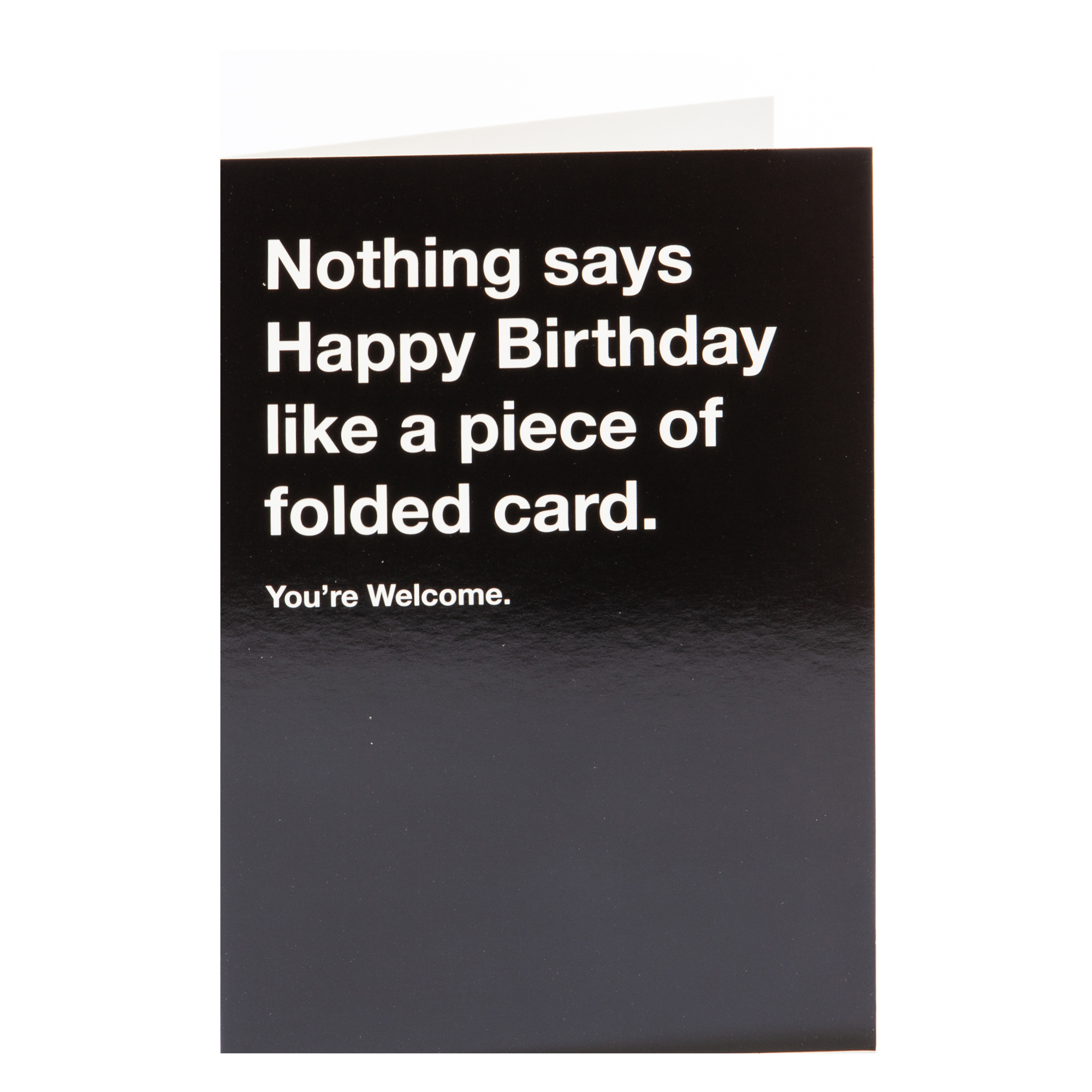 Birthday Card - A Piece Of Folded Card 