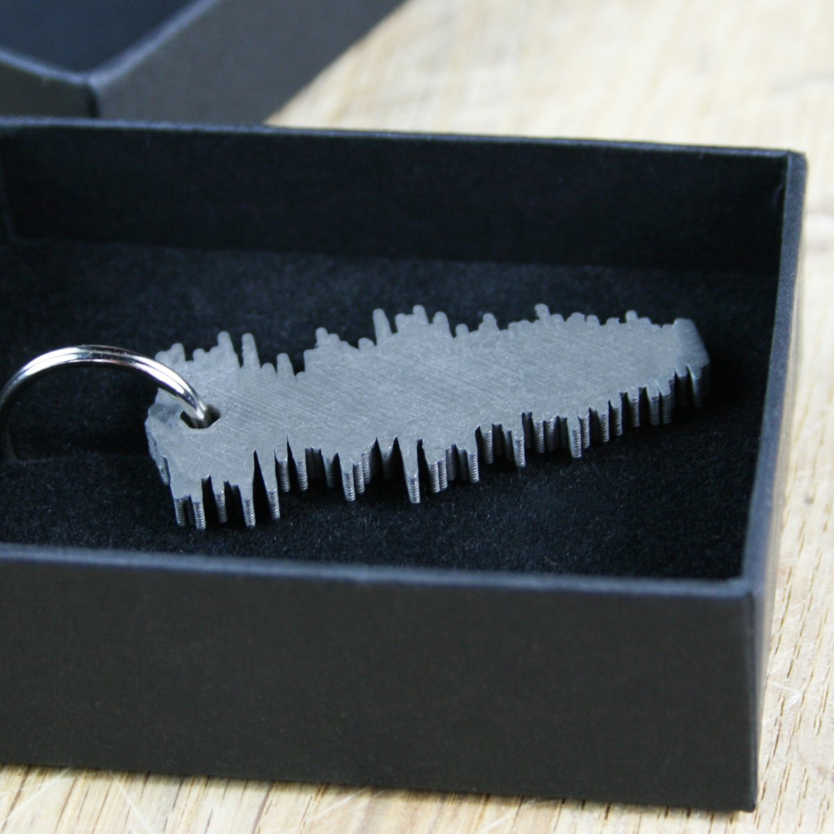 Personalised Favourite Song Soundwave Key Ring