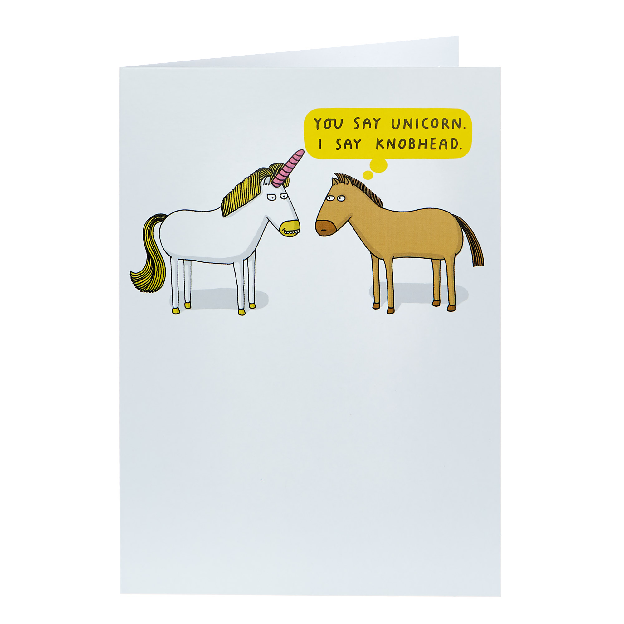 Mungo & Shoddy Card - You Say Unicorn...