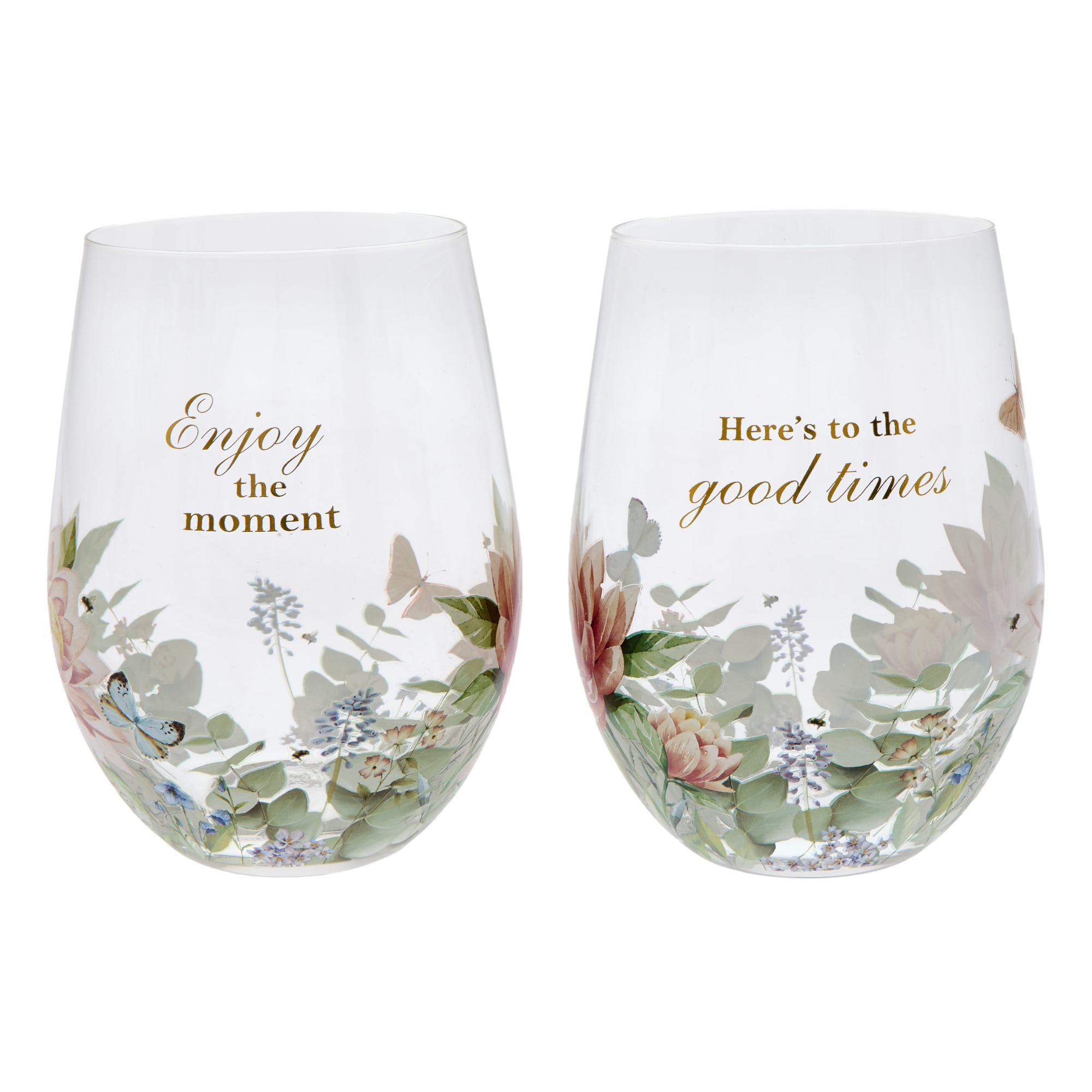 Enjoy The Moment & Here's to the Good Times Twin Tumbler Set