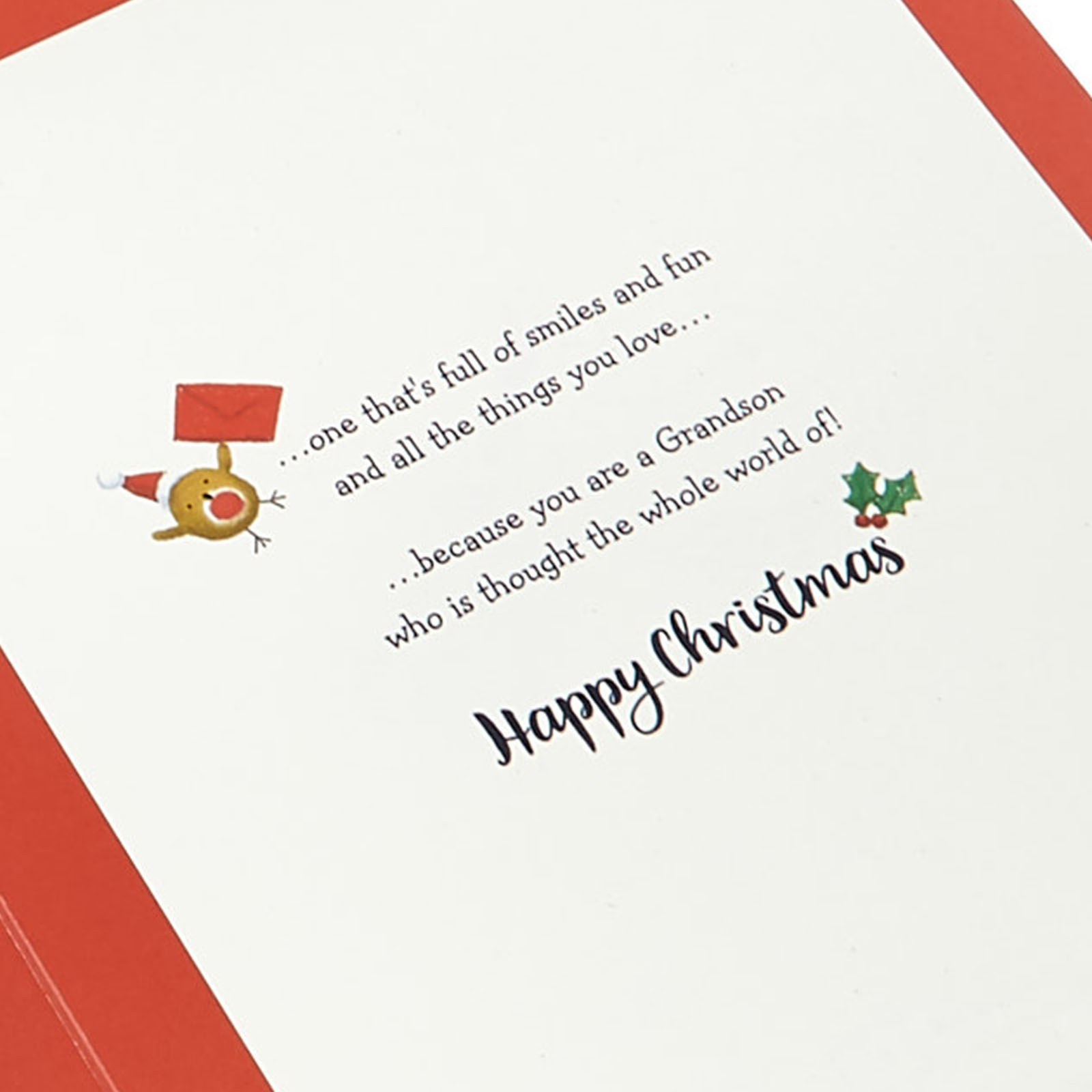 Christmas Card - For You Grandson Train