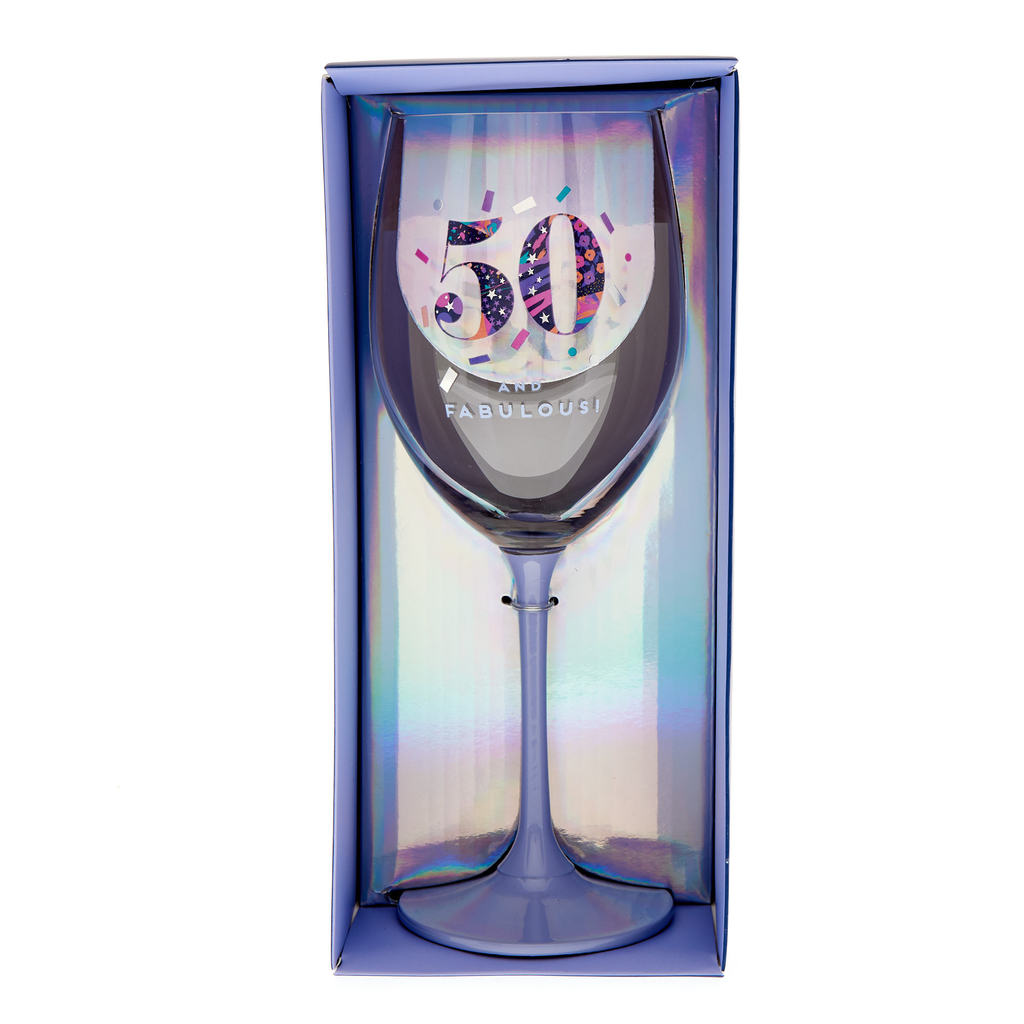 50 & Fabulous Wine Glass