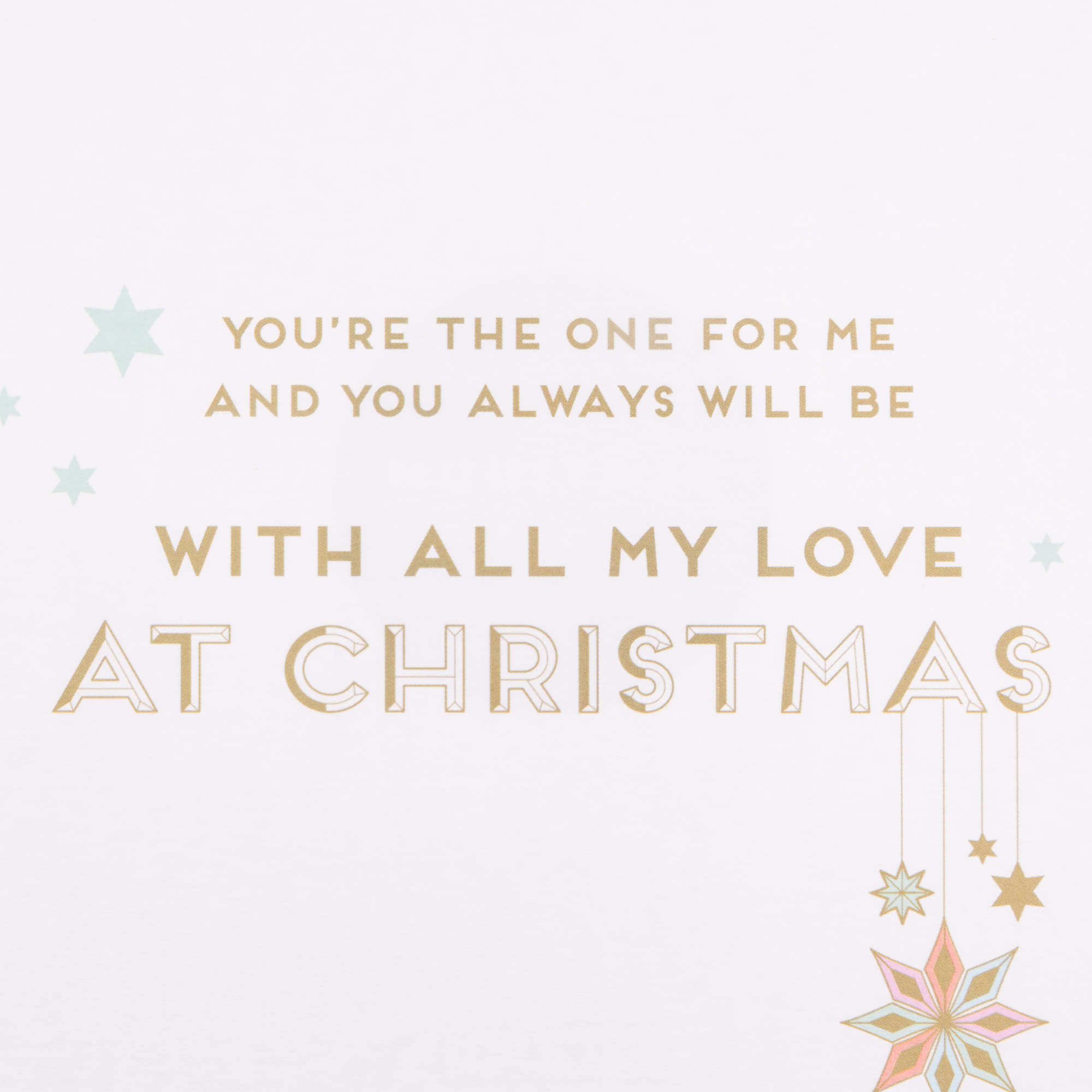 Platinum Collection Christmas Card - The One I Love