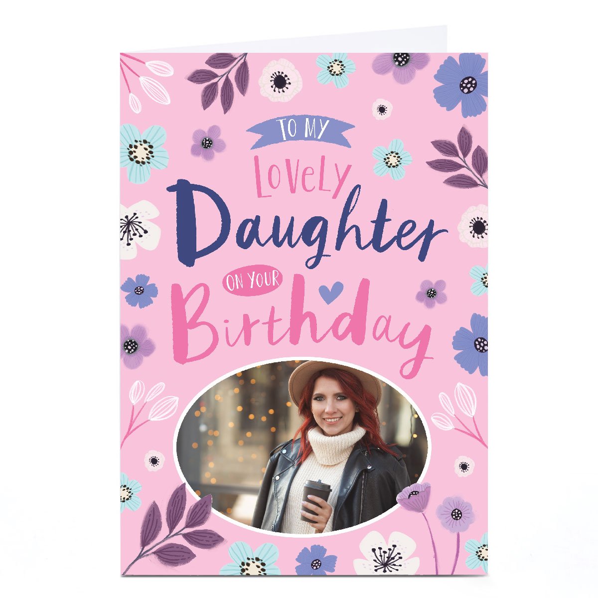 Photo Dalia Clark Birthday Card - Lovely Daughter, Flowers