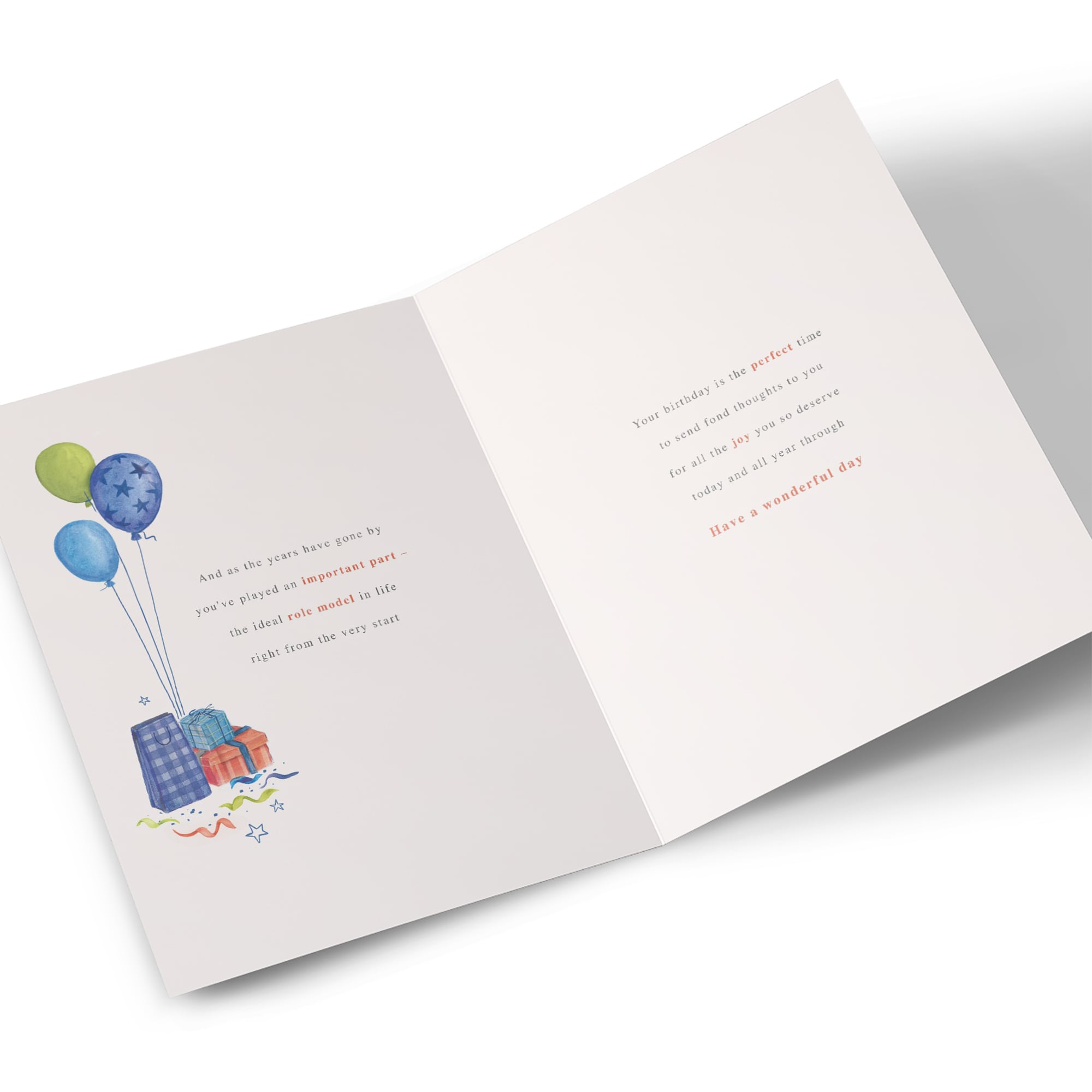 Personalised Birthday Card - Just For You Poem, Grandpa