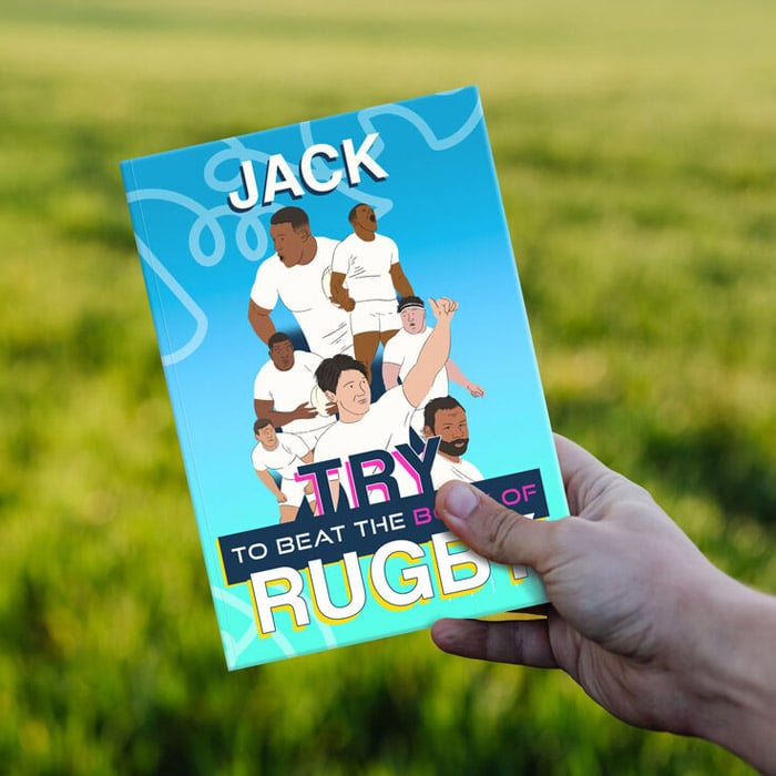 Personalised Beat The Book Rugby Quiz Book