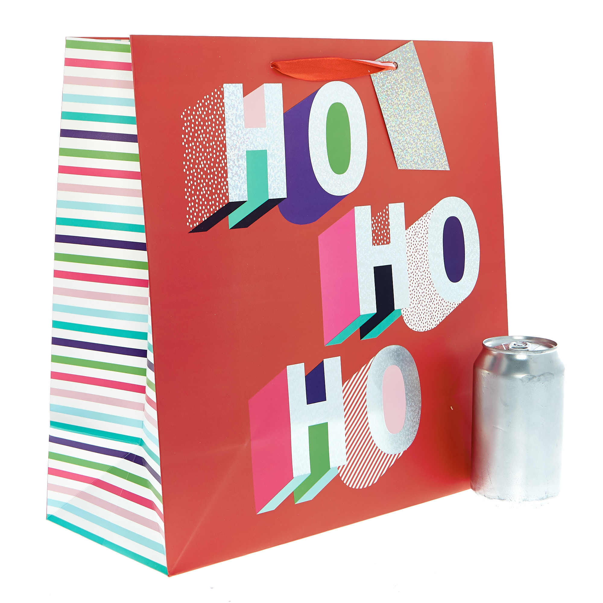 Large Square Ho Ho Ho Christmas Gift Bag