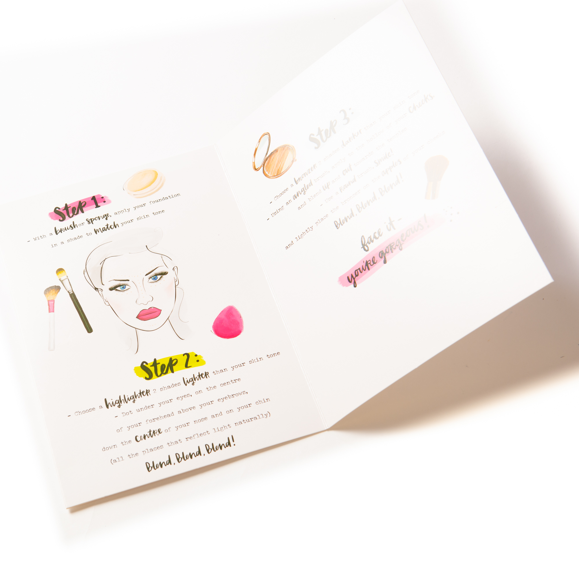 Birthday Card - Make Up Guide 