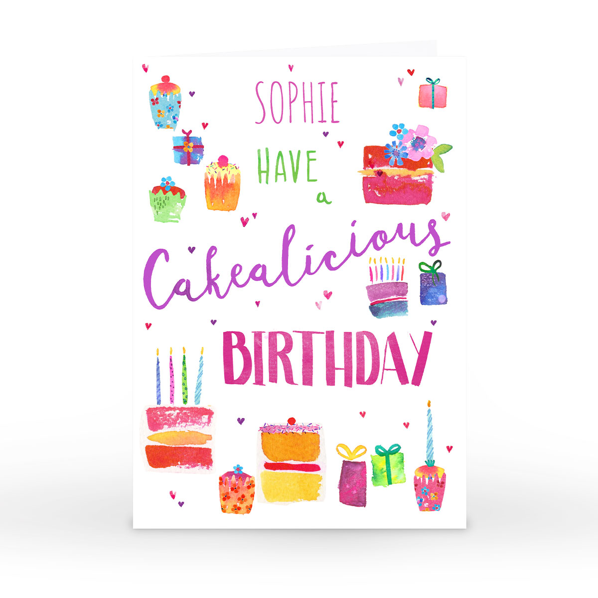 Personalised Nik Golesworthy Birthday Card - Cakealicious Birthday 