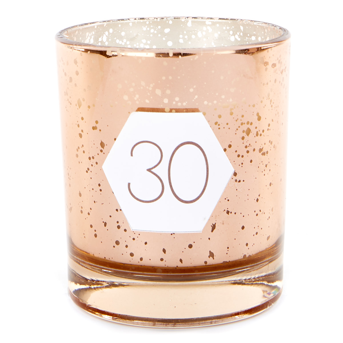 Rose Gold Vanilla Scented 30th Birthday Candle