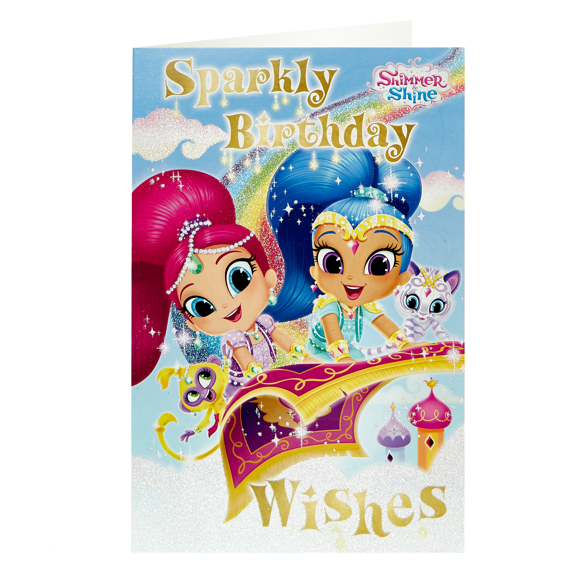 Shimmer & Shine Birthday Card - Sparkly Wishes