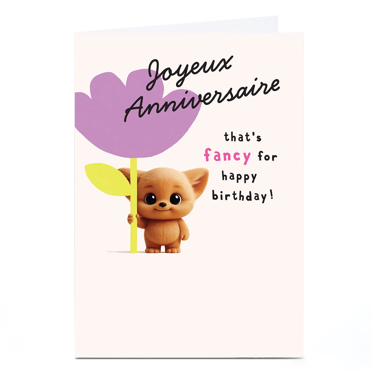 Wimzee Birthday Card - That's Fancy For Happy Birthday
