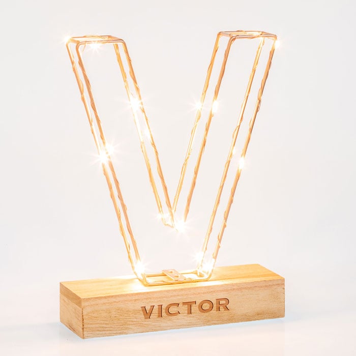 Personalised Lumi Letter Light