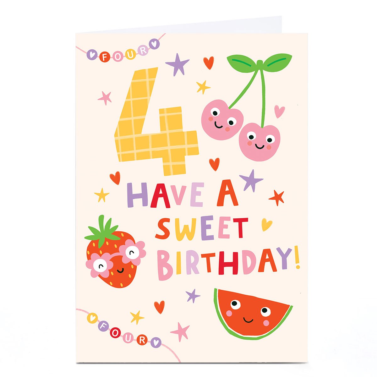 4th Birthday Card - Have A Sweet Birthday