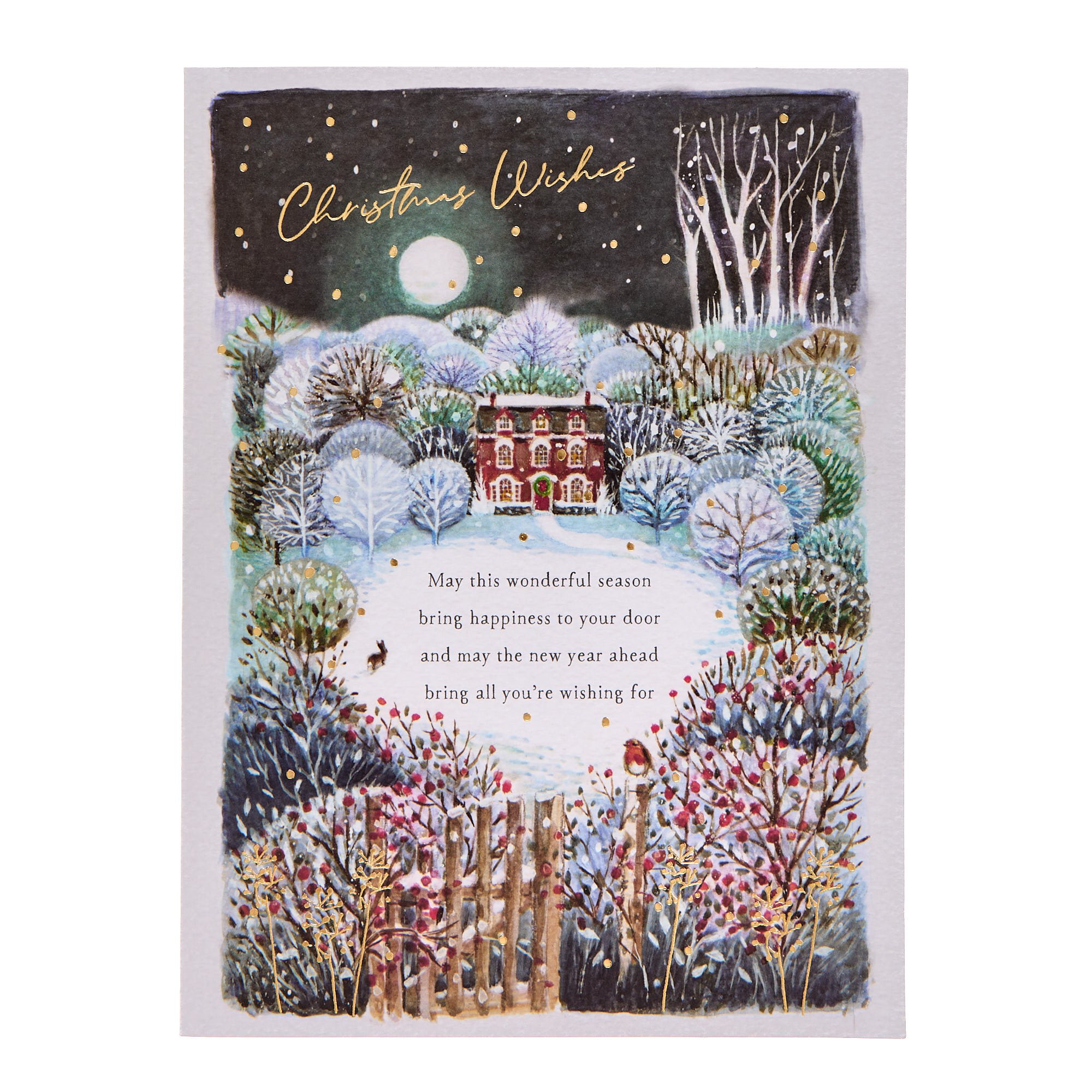 Deluxe Snowy Scene Charity Christmas Cards - Pack of 10 (2 Designs)