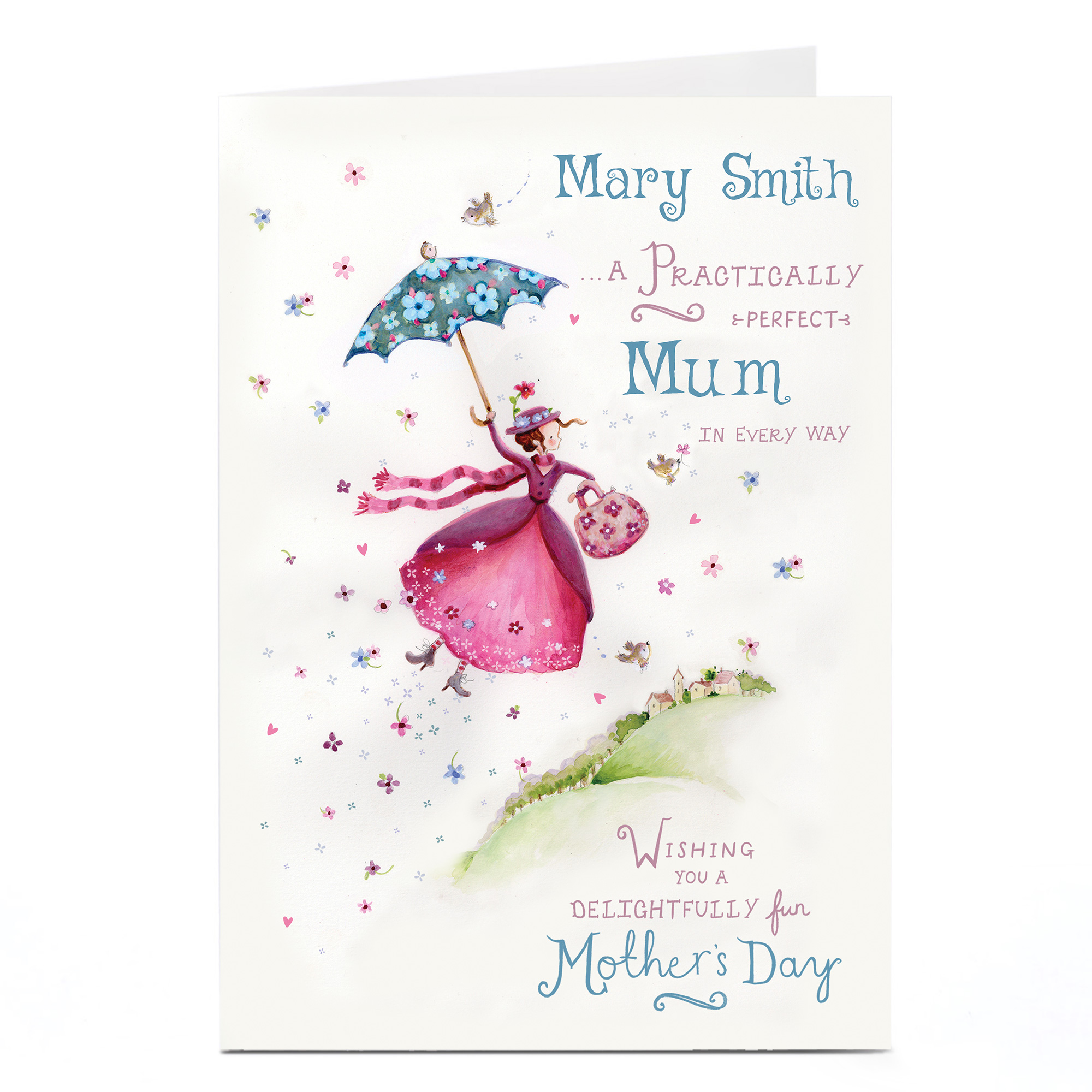 Personalised Mother's Day Card - Practically Perfect In Every Way