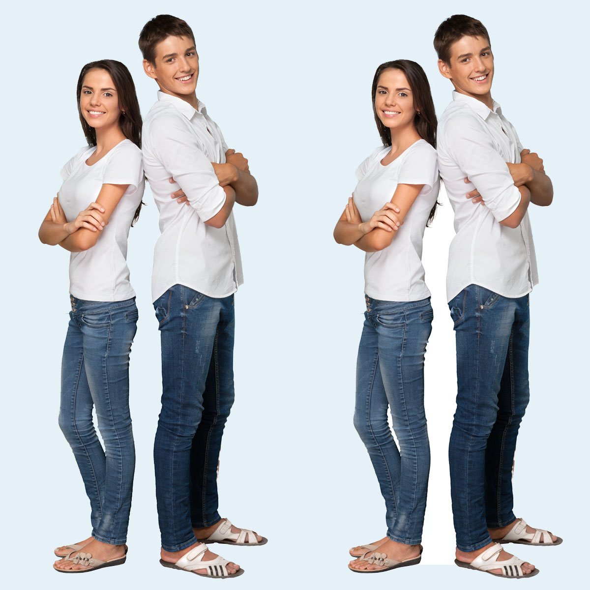 Couple's Personalised Photo-Upload Cardboard Cutout - 195cm