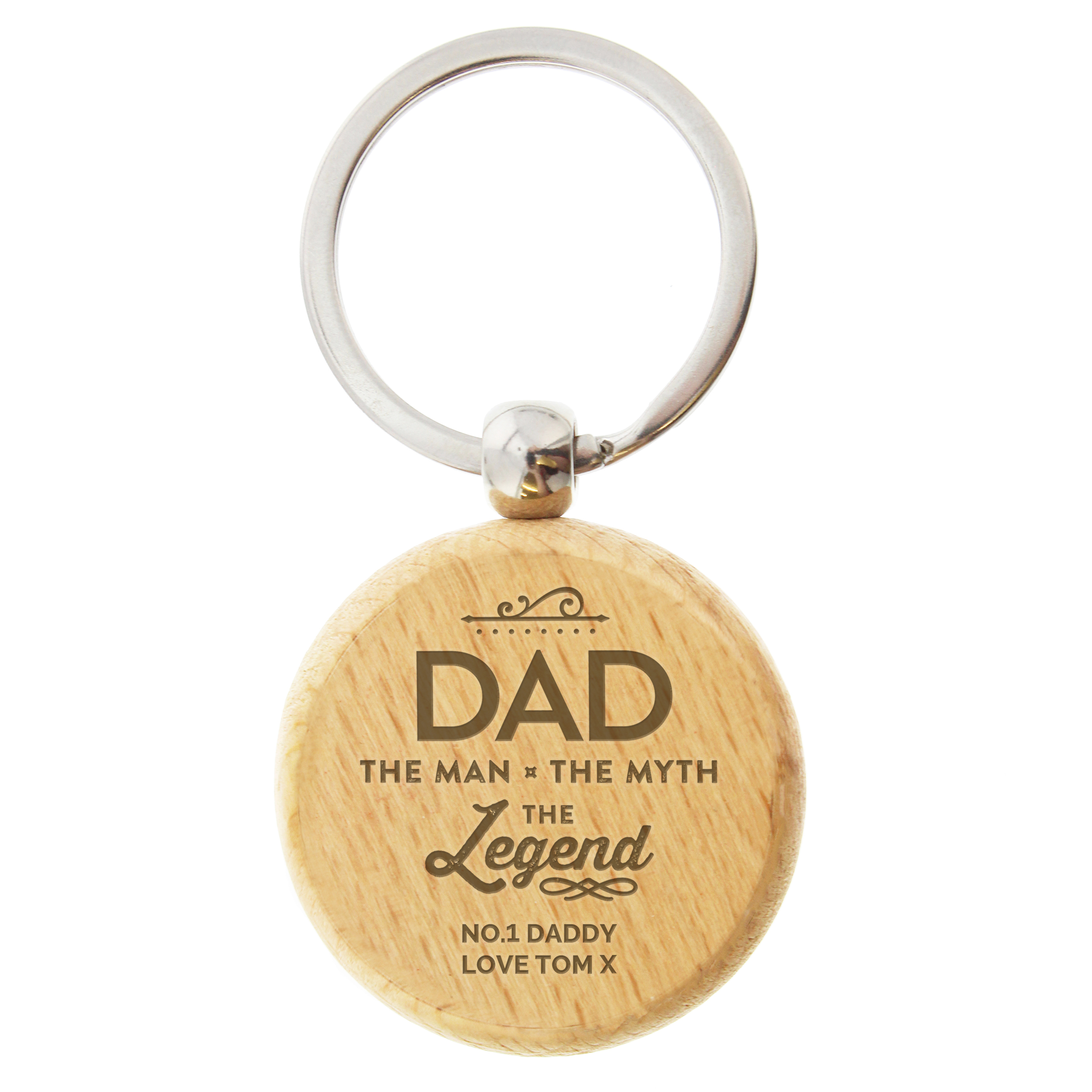 Personalised Keyring - Dad The Legend