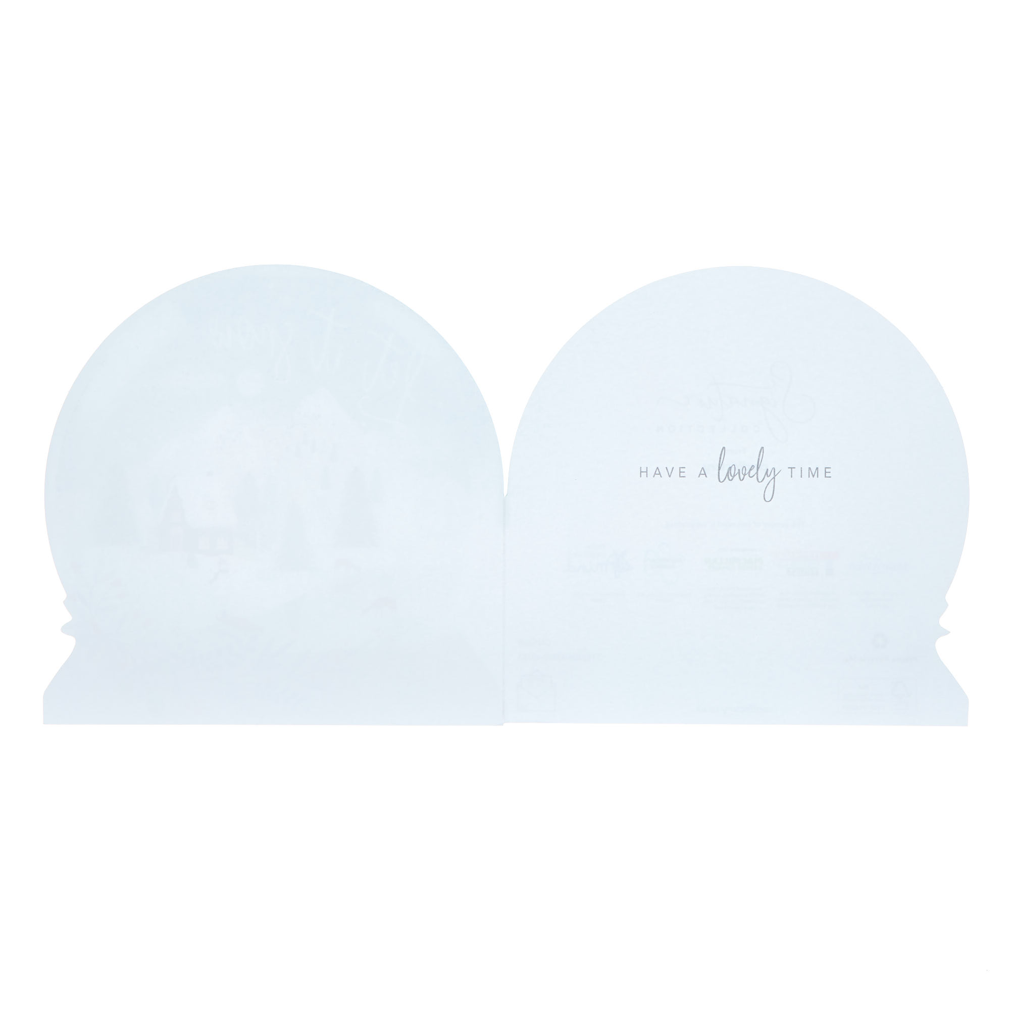 16 Charity Christmas Cards - Snow Globes (2 Designs)