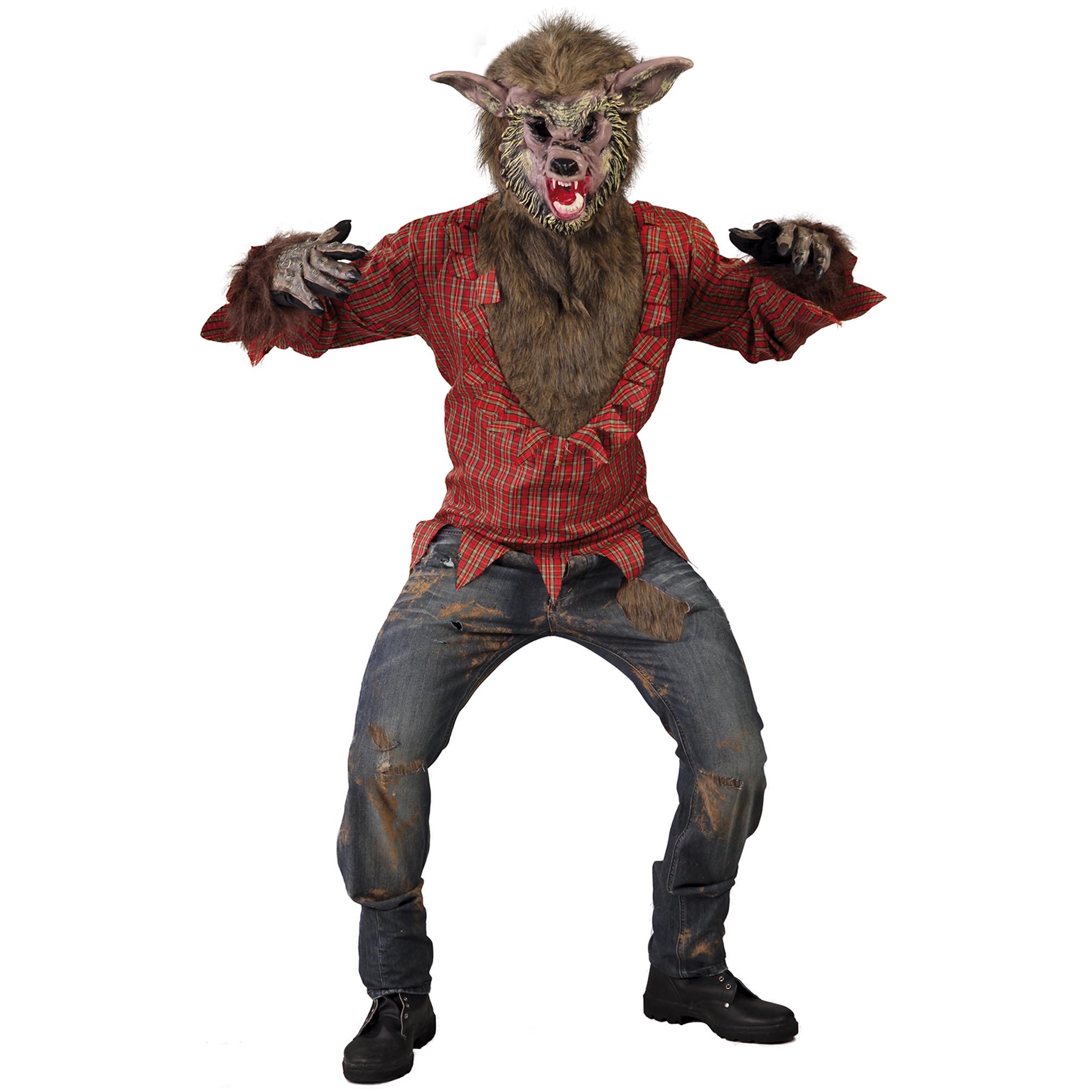 Wolf Adult Fancy Dress Costume - Size Large