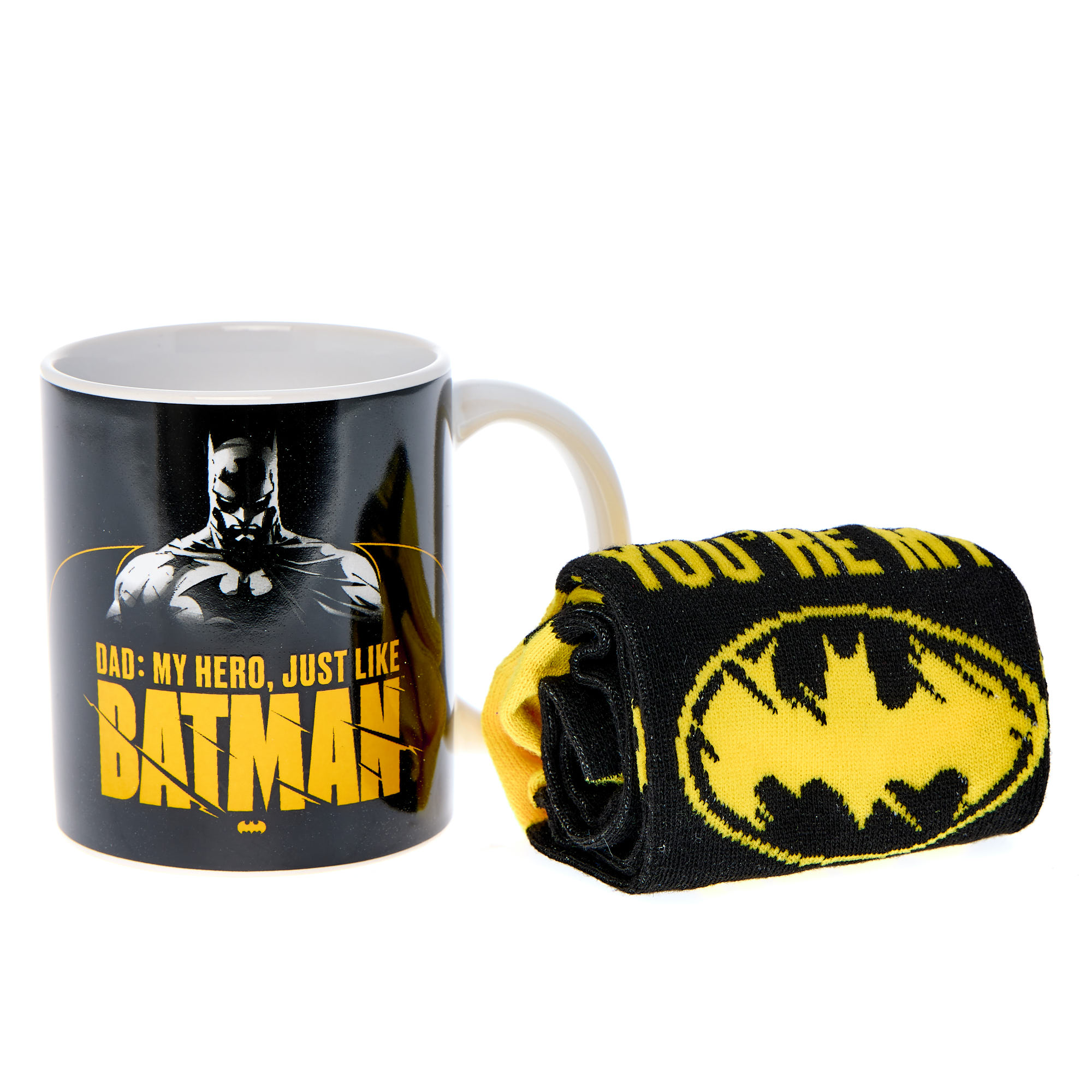 Batman Hero Dad Mug & Socks Set