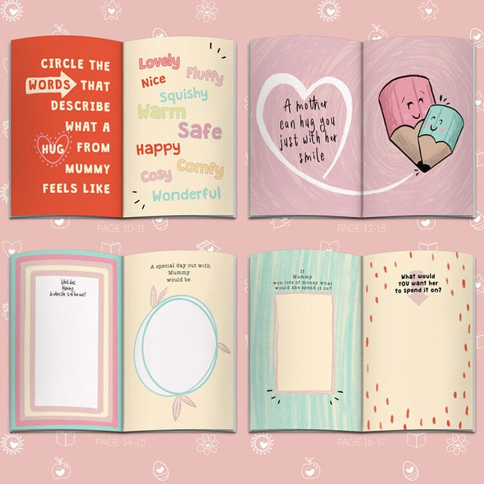Fill in Your Words for Mummy from the kids A5 Personalised Book
