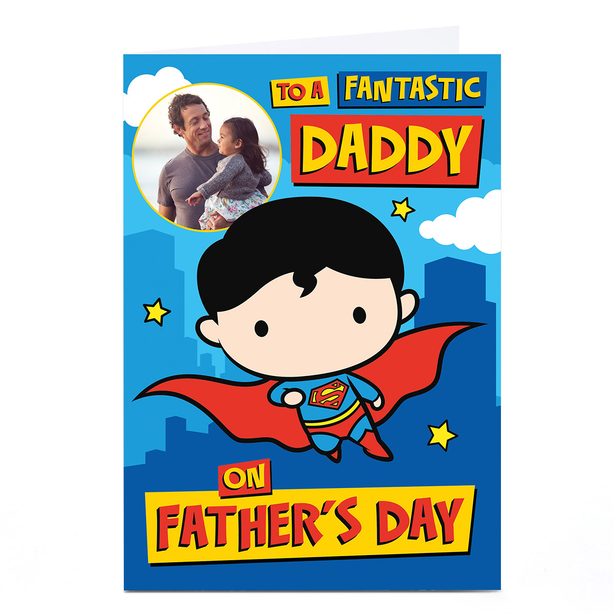 Photo Superman Father's Day Card - Fantastic Daddy