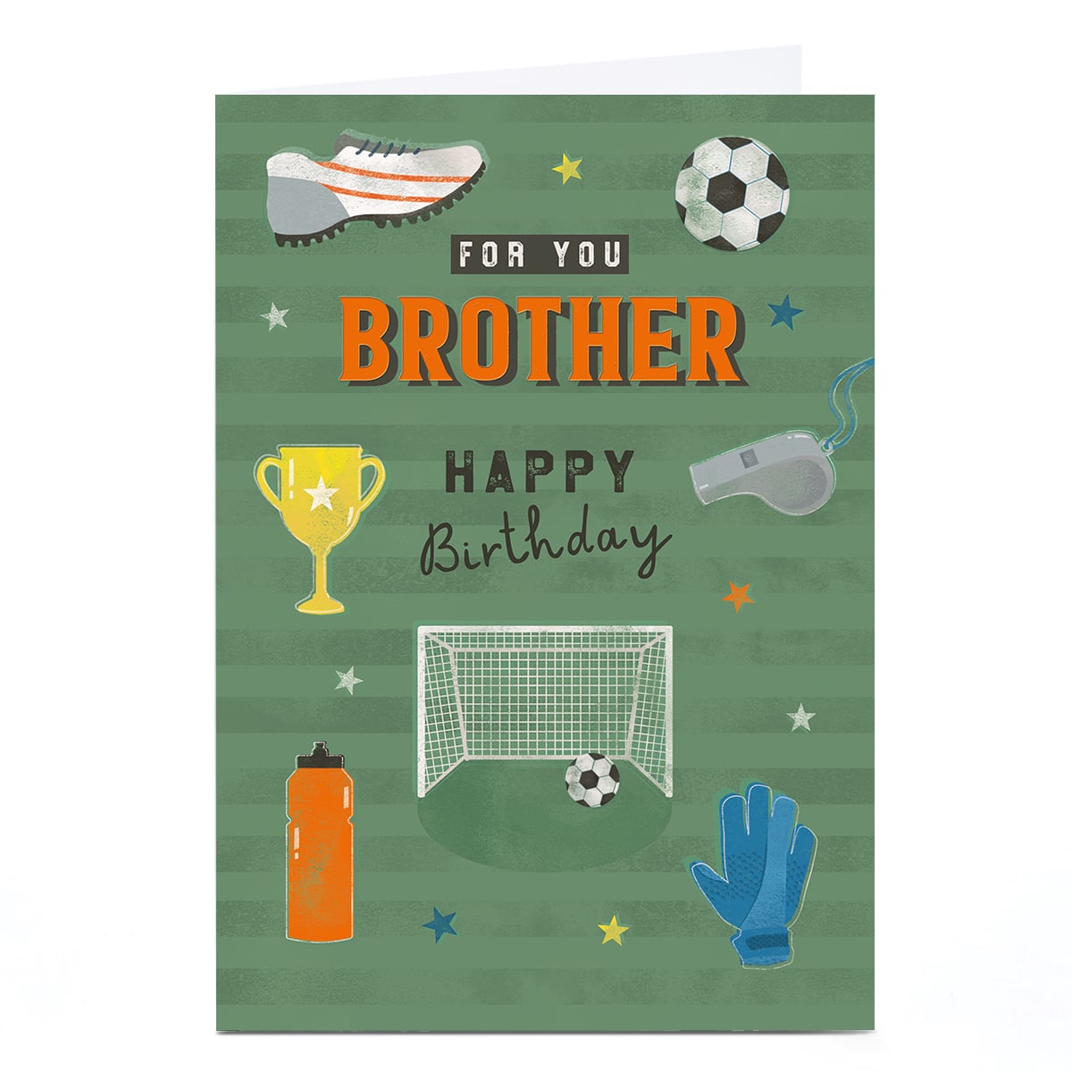 Birthday Card - Football Icons, Brother
