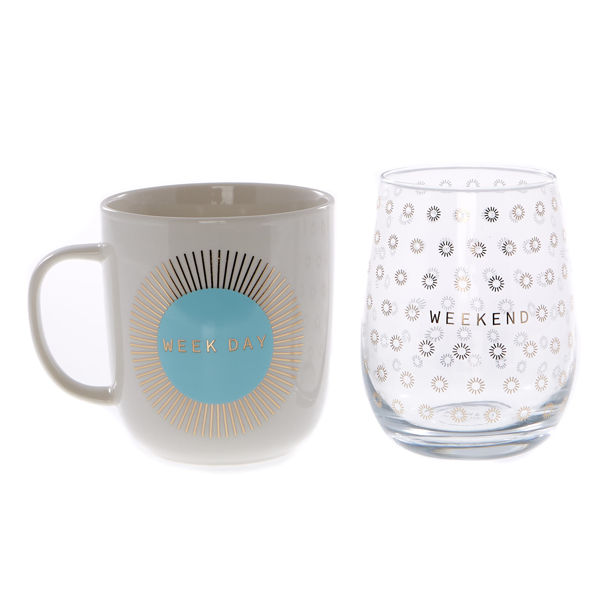 Waiting For The Weekend Glass & Mug Gift Set