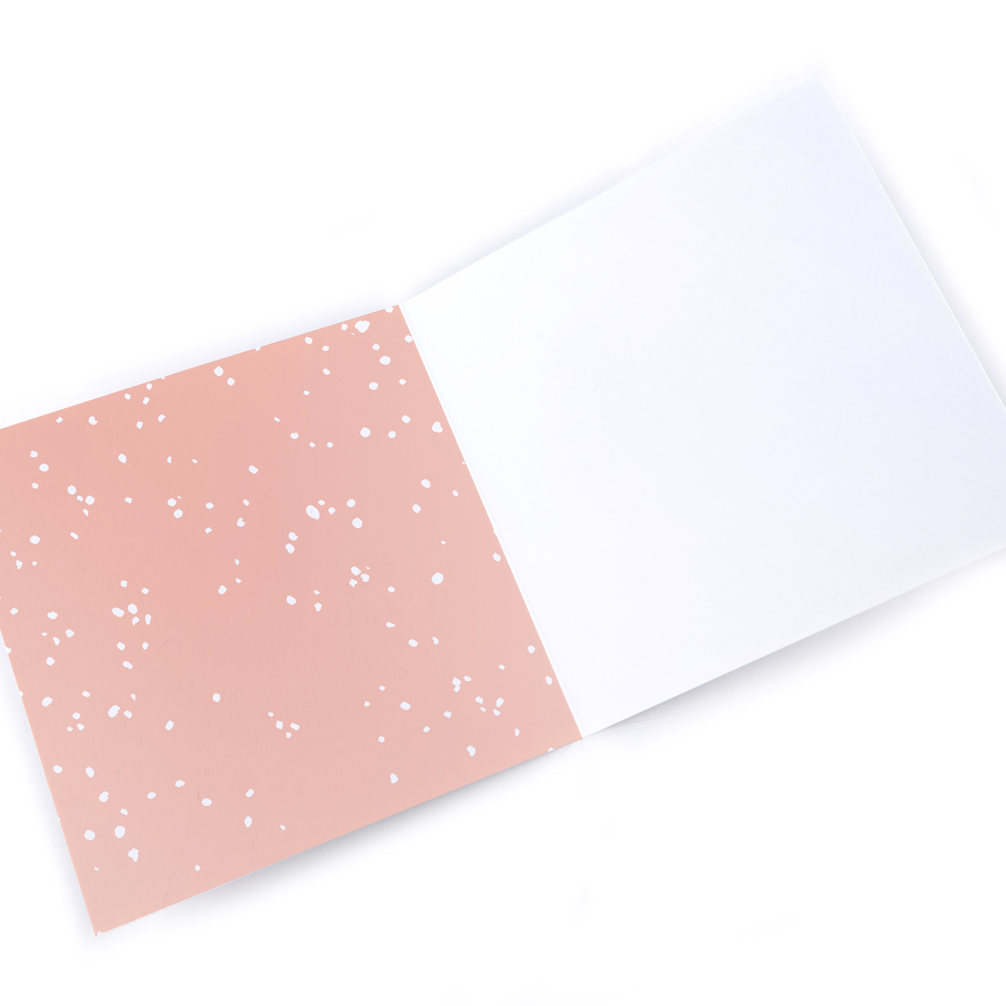 Personalised Christmas Card - Grandma, Peach Background, Large Orange Flower