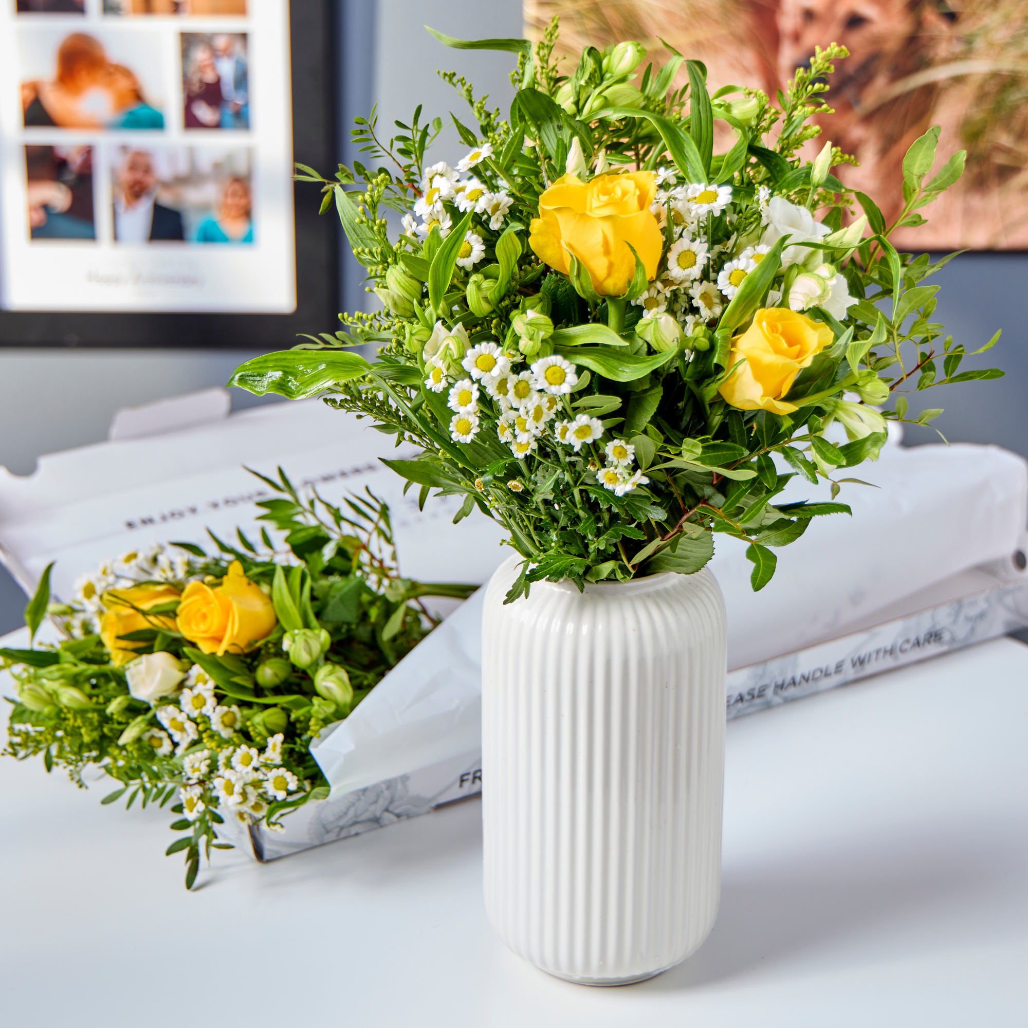 Blossoming Gifts Sunshine Letterbox Flower Bouquet - Free Delivery!