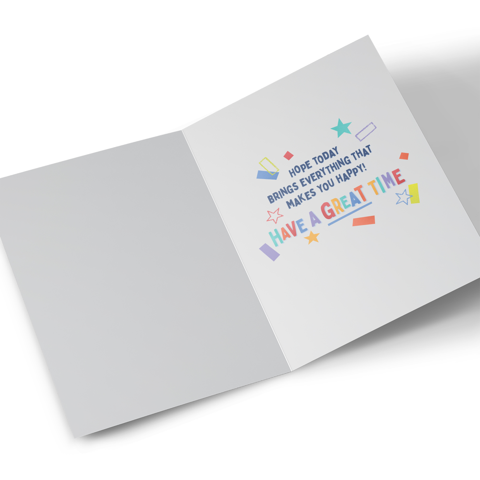 Birthday Card - Bold and Bright Letters, Stepbrother
