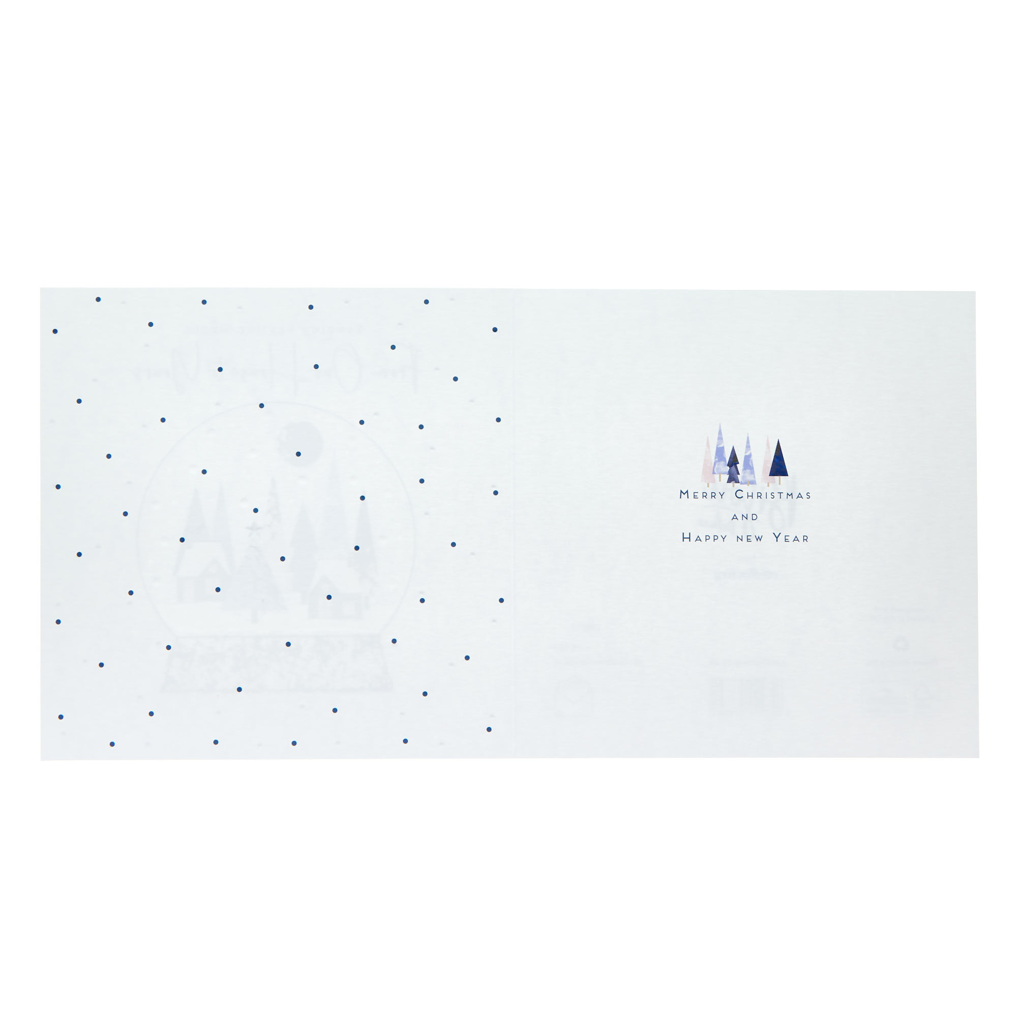 House To House Geometric Snow Globe Christmas Card